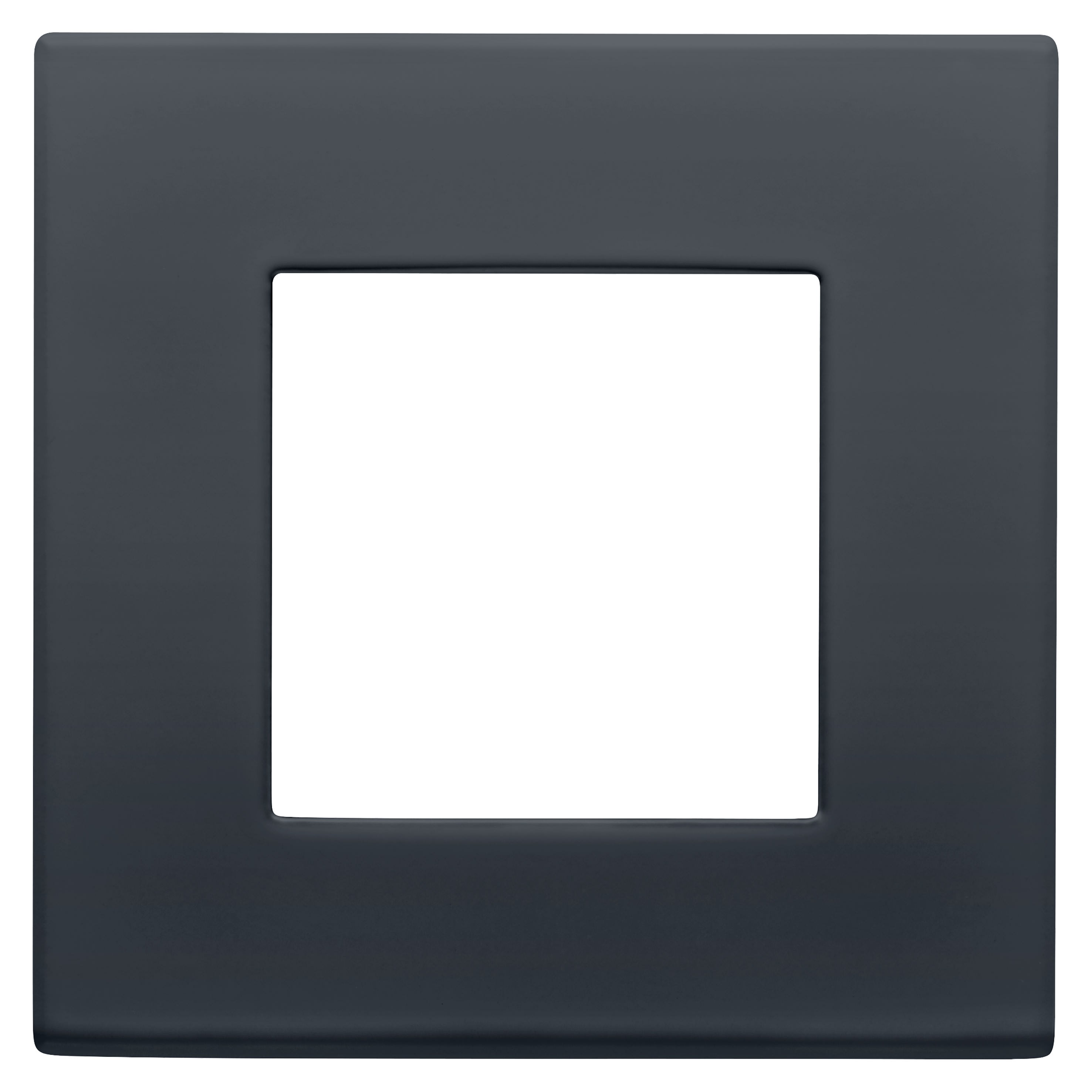 Gewiss - PLAQUE DAHLIA 1 POSTE GRIS ANTHRACITE