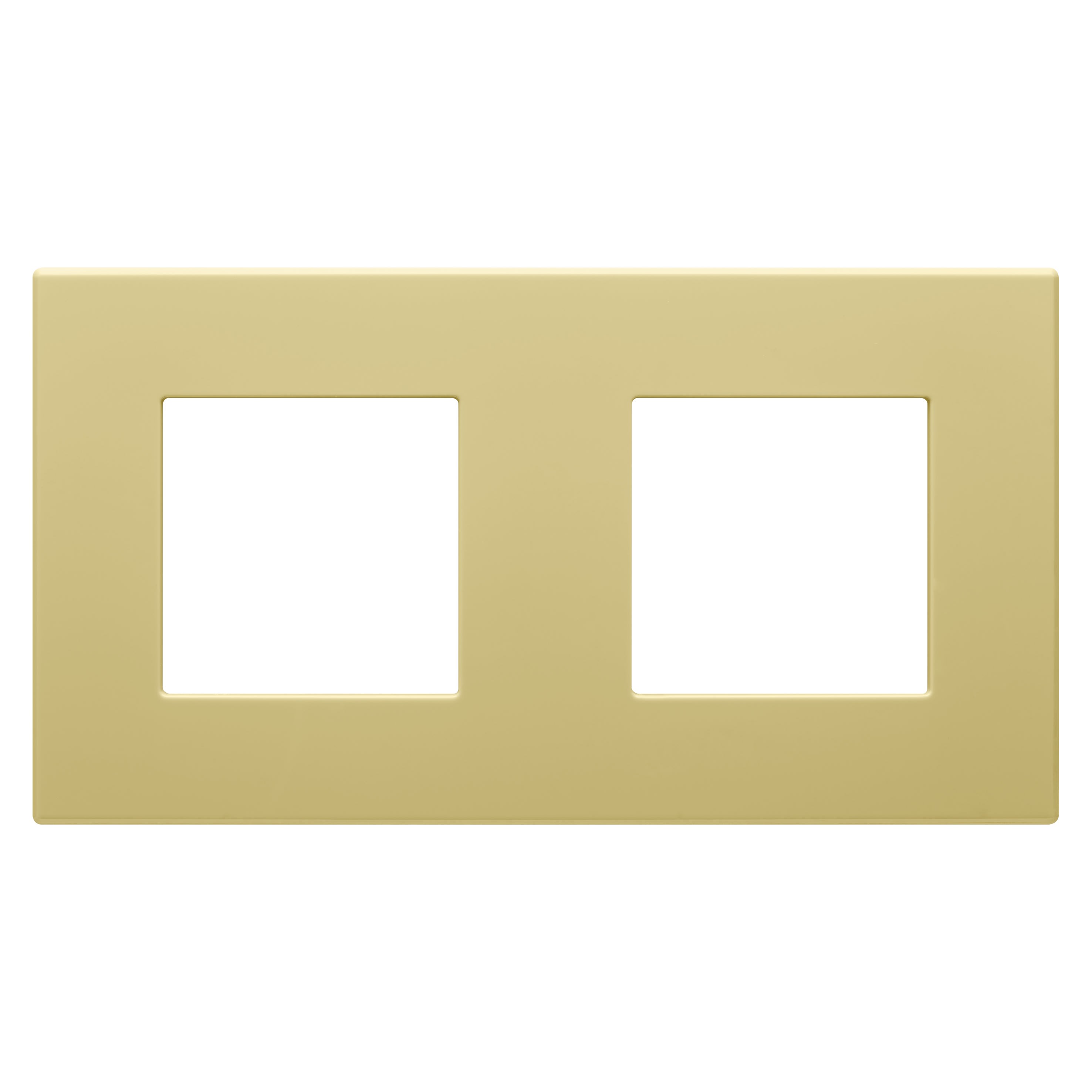 Gewiss - PLAQUE DAHLIA 2 POSTES H/V CREME