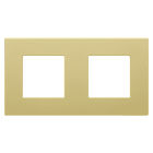 Gewiss - PLAQUE DAHLIA 2 POSTES H/V CREME