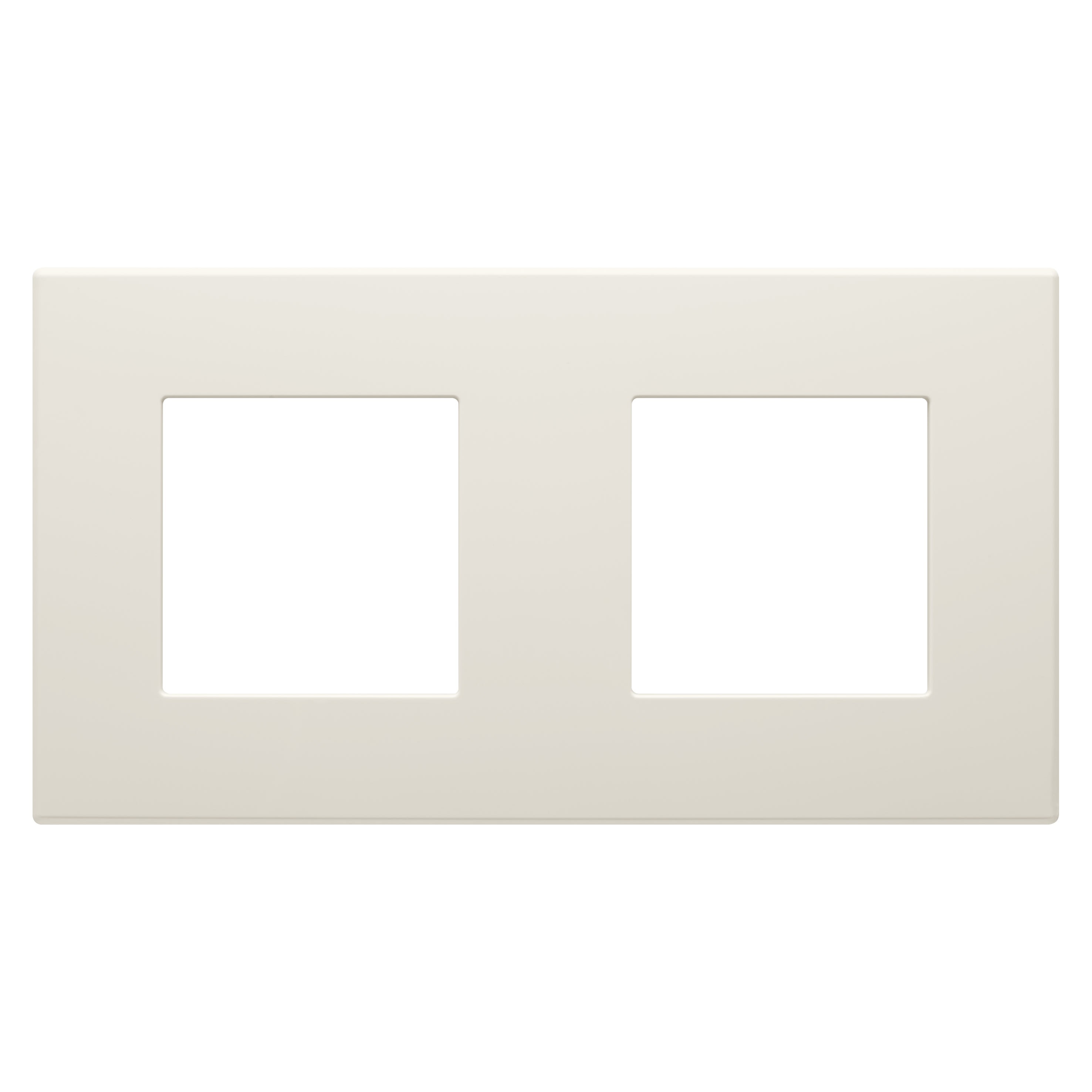 Gewiss - PLAQUE DAHLIA 2 POSTES H/V IVOIRE
