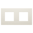 Gewiss - PLAQUE APPAREILLAGE DAHLIA 2 POSTES H/V IVOIRE - GW35902AY