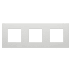 Gewiss - PLAQUE DAHLIA 3 POSTES H/V GRIS CLAIR