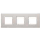 Gewiss - PLAQUE APPAREILLAGE DAHLIA 3 POSTES H/V CHANVRE - GW35903AH