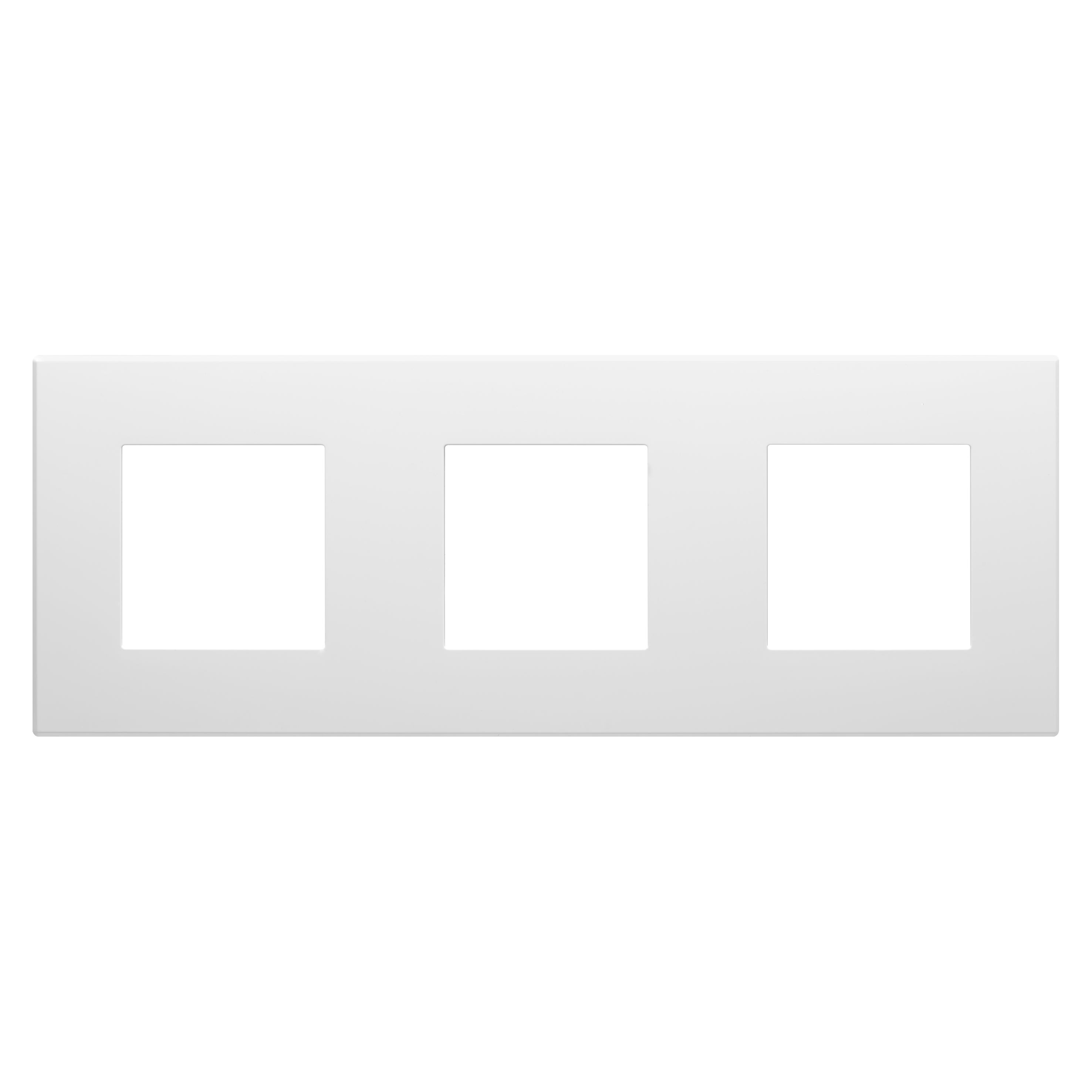 Gewiss - PLAQUE DAHLIA 3 POSTES H/V BL