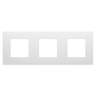 Gewiss - PLAQUE DAHLIA 3 POSTES H/V BL