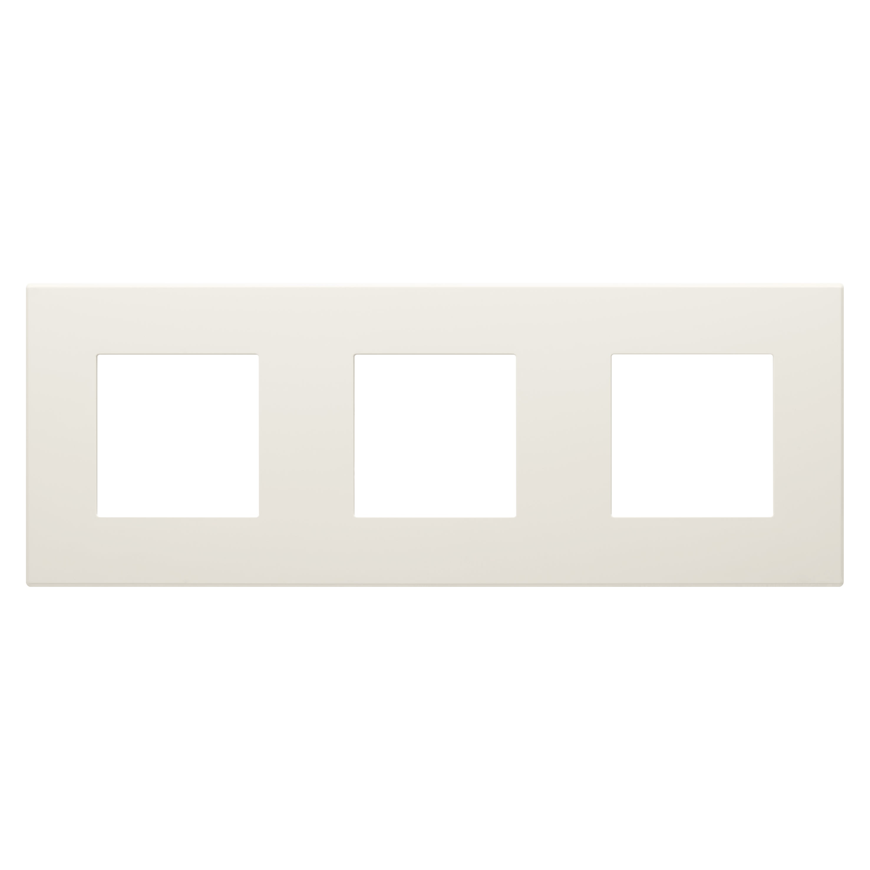 Gewiss - PLAQUE APPAREILLAGE DAHLIA 3 POSTES H/V IVOIRE - GW35903AY