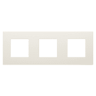 Gewiss - PLAQUE APPAREILLAGE DAHLIA 3 POSTES H/V IVOIRE - GW35903AY