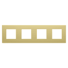 Gewiss - PLAQUE DAHLIA 4 POSTES H/V CREME