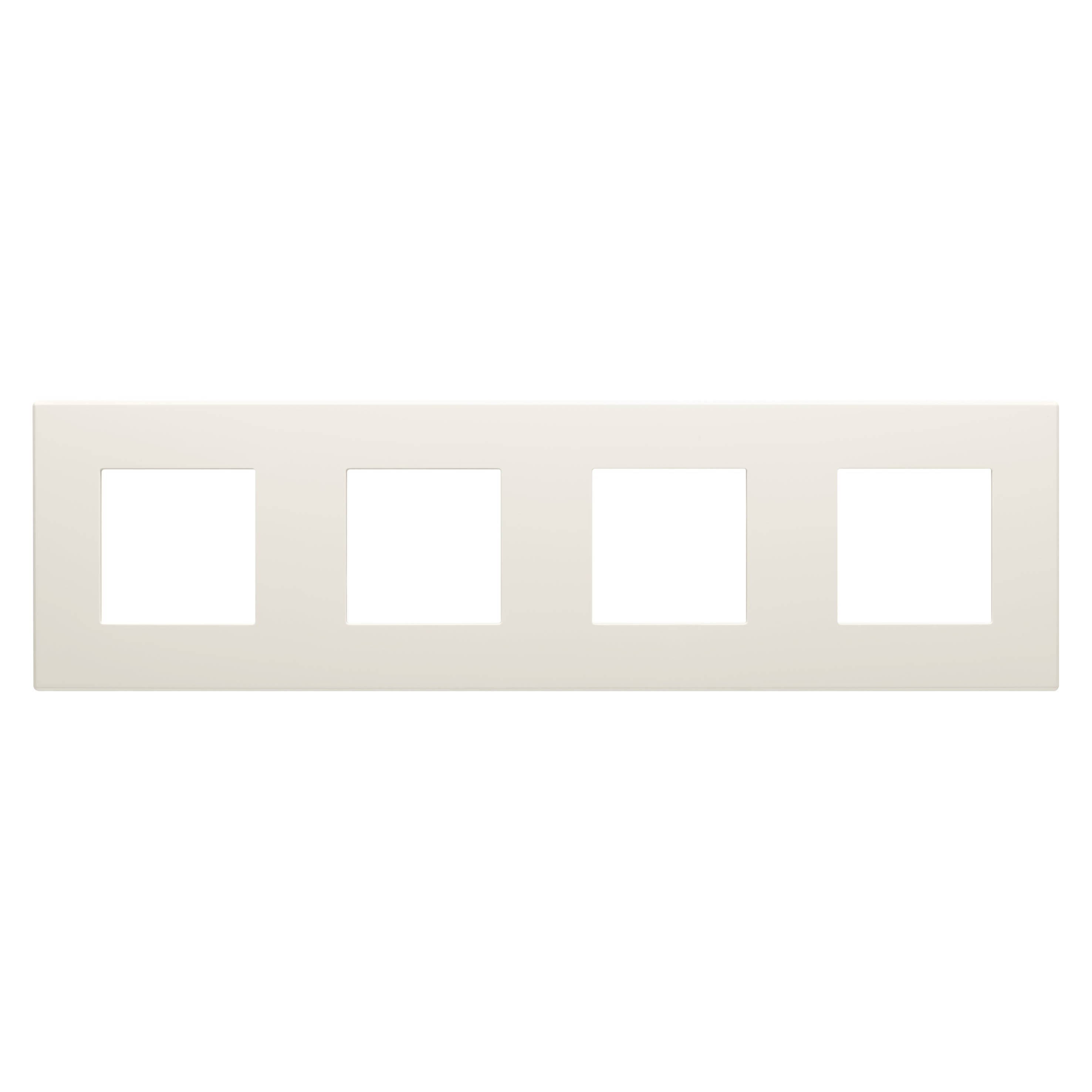 Gewiss - PLAQUE DAHLIA 4 POSTES H/V IVOIRE