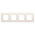 Gewiss - PLAQUE DAHLIA 4 POSTES H/V IVOIRE