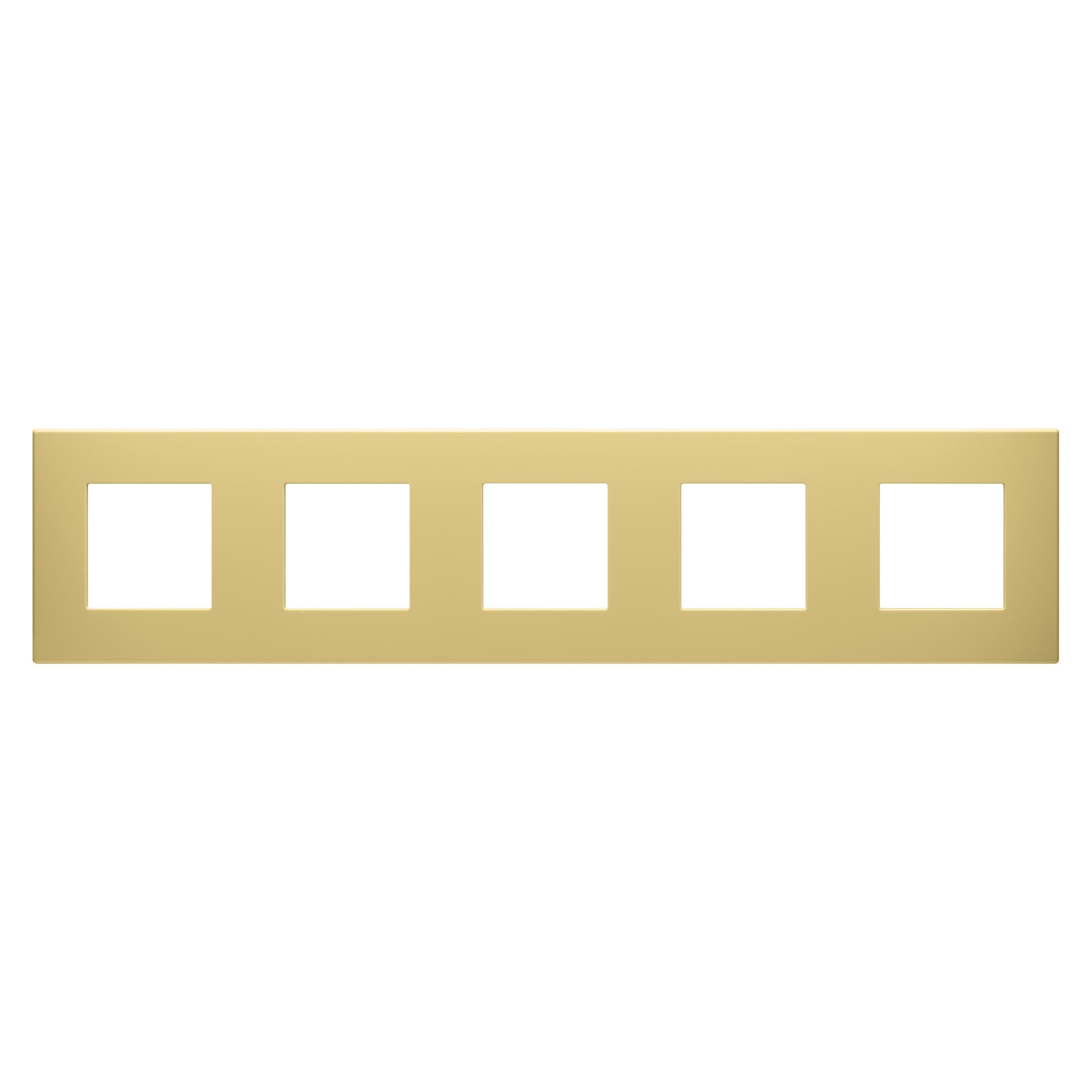 Gewiss - PLAQUE DAHLIA 5 POSTES H/V CREME