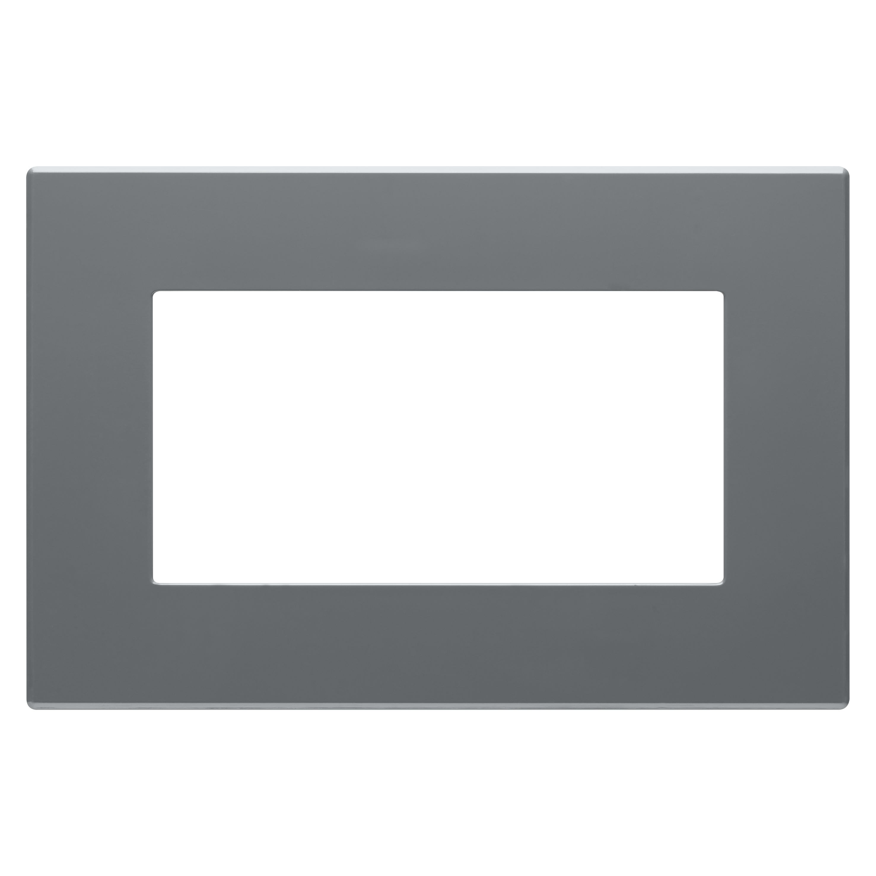 Gewiss - PLAQUE APPAREILLAGE DAHLIA DOUBLE GRIS FONCE - GW35909AD