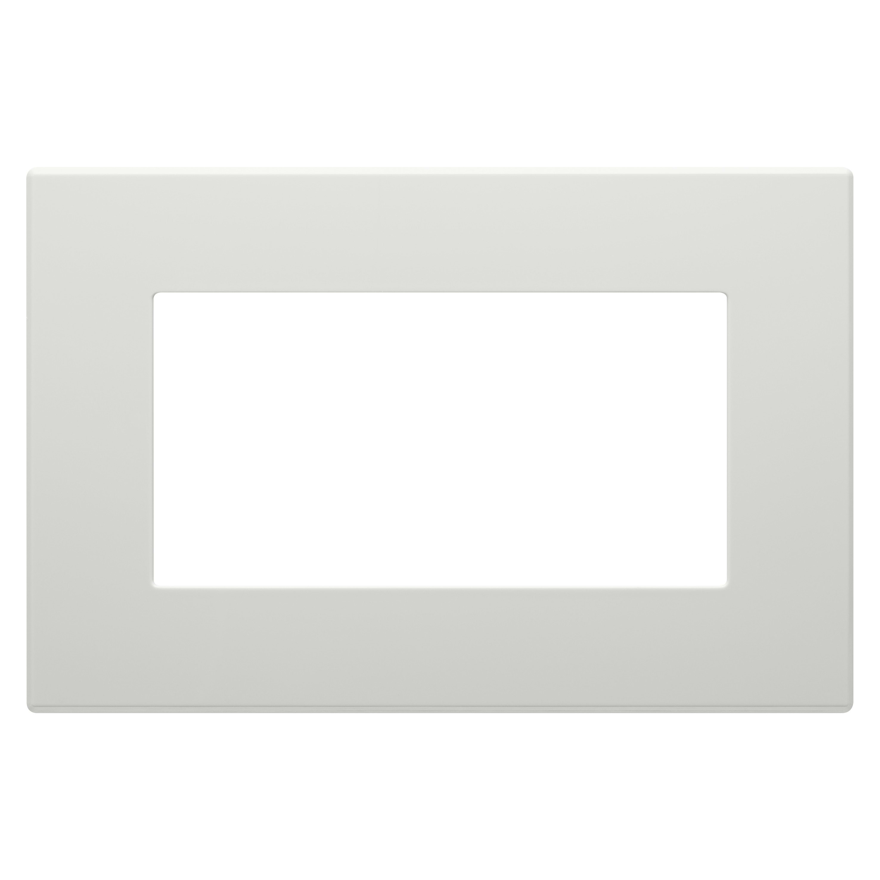 Gewiss - PLAQUE APPAREILLAGE DAHLIA DOUBLE GRIS CLAIR - GW35909AG