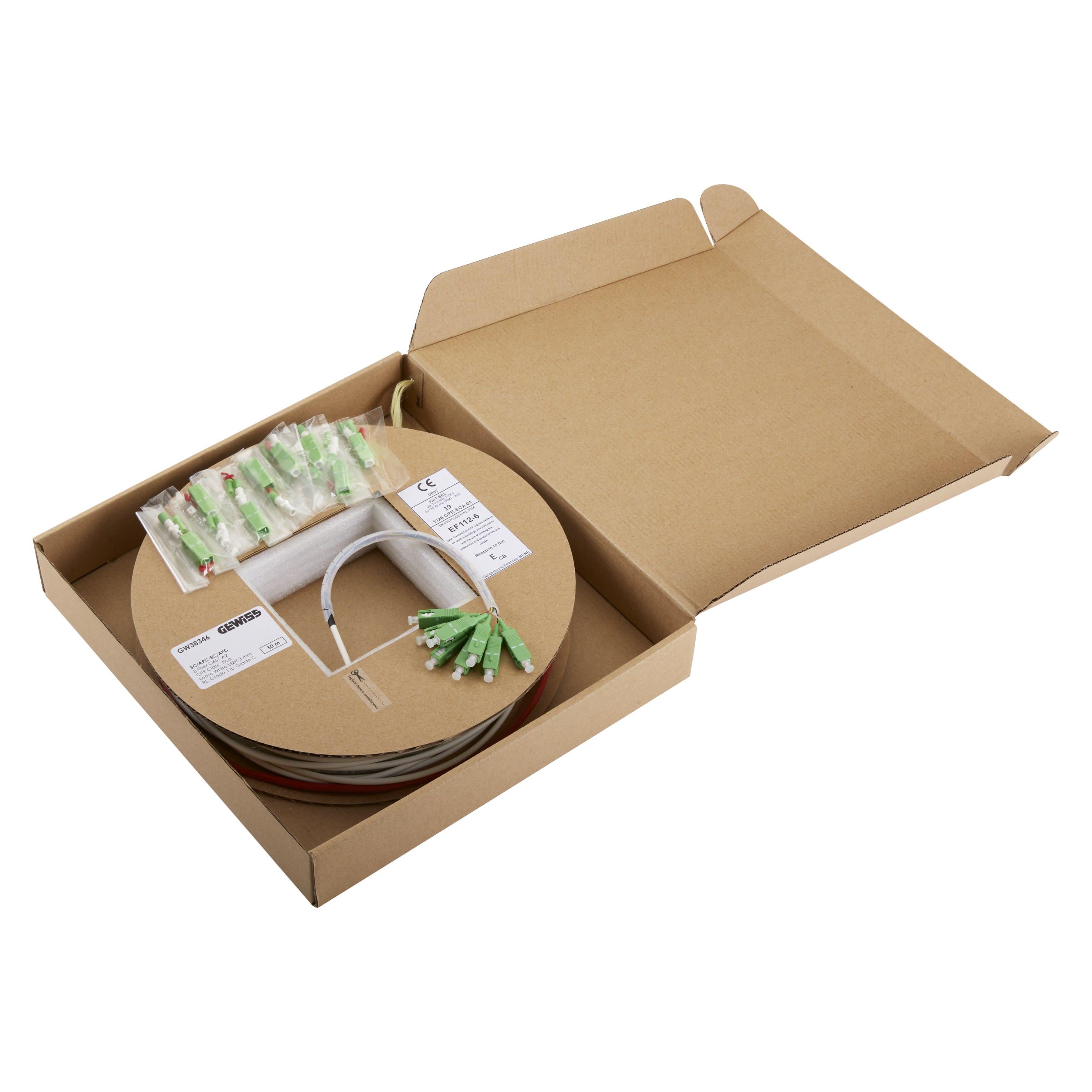 Gewiss - CÂBLE COLONNE PRÉ-CÂBLÉE 50M 8 FIBRES