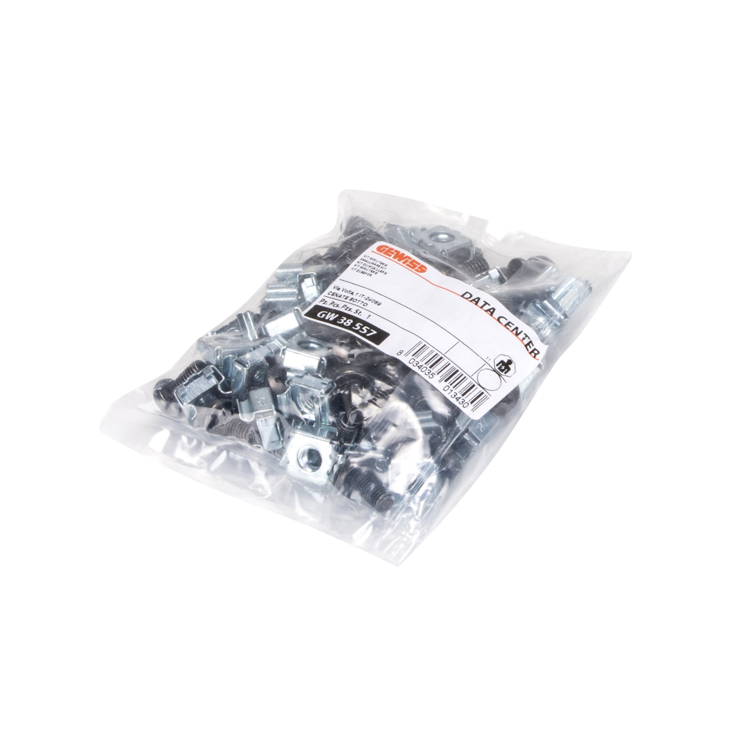 Gewiss - KIT OF M6 CAGE NUTS AND SCREWS FOR FAST.