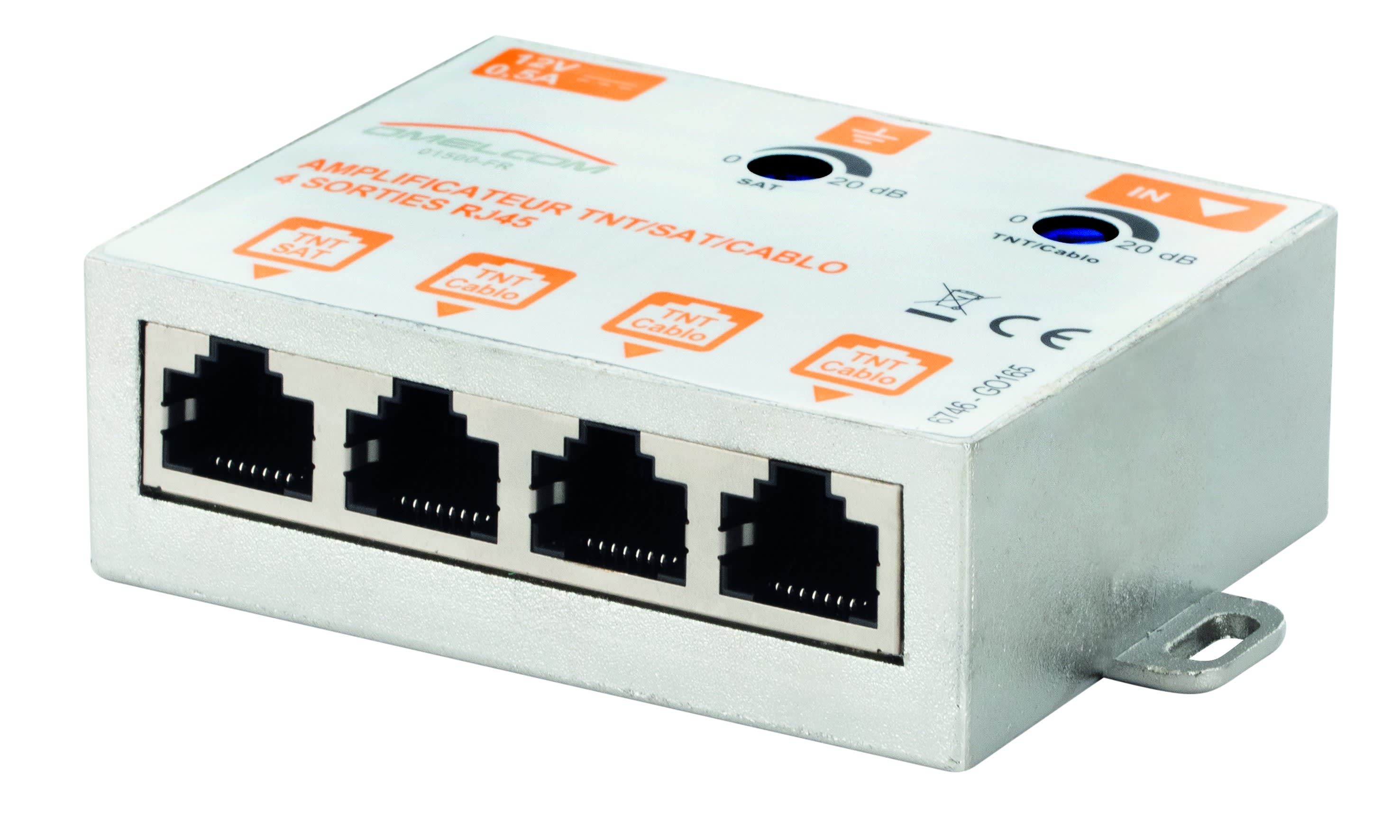 Gewiss - REPARTIT.AMPLIF.TV-SAT-CABLO 4 RJ 45