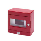 Gewiss - COFFRET IP55 SECUR.8M.RAIL EN50022 ROUGE