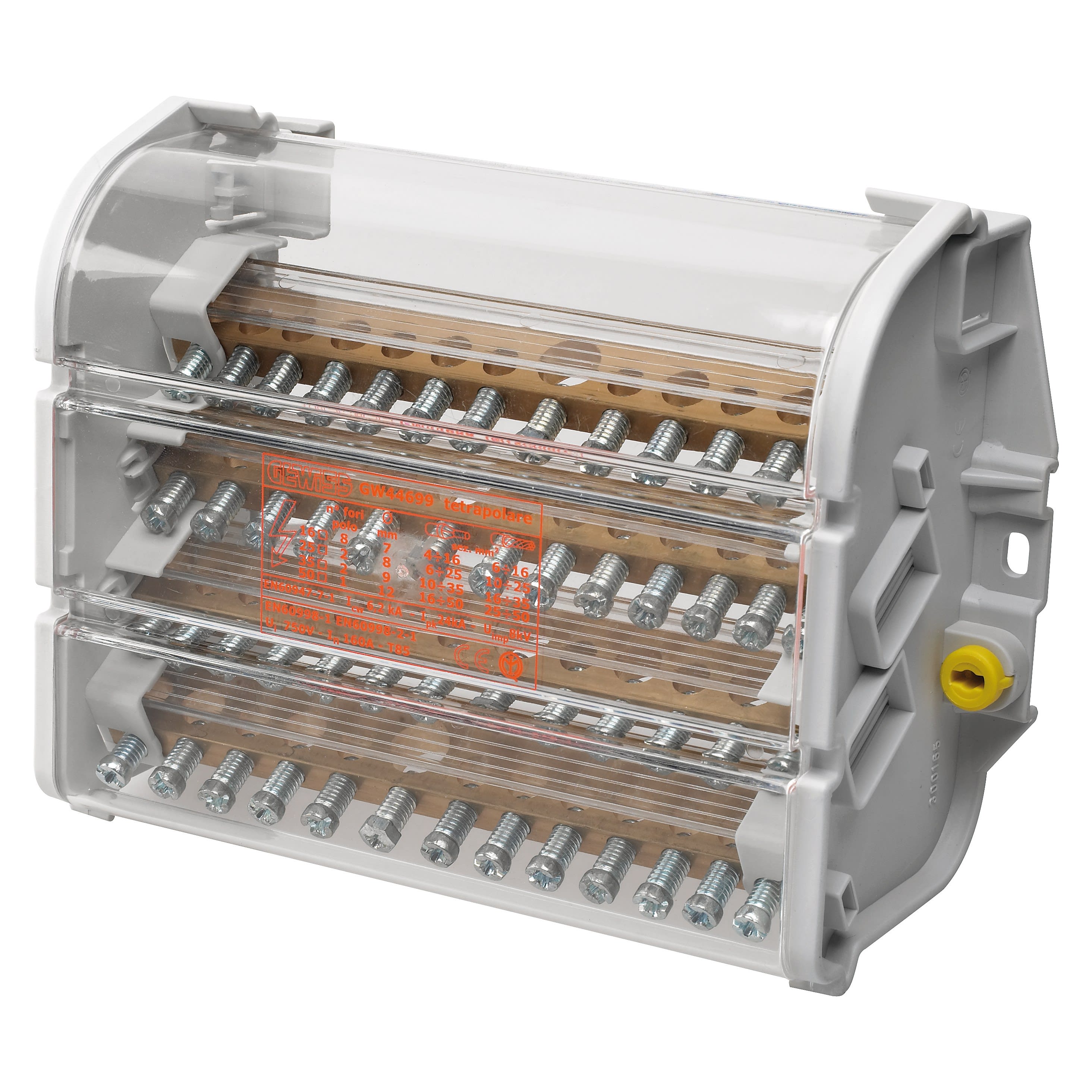 Gewiss - BORNIER TETRAP.8M.EN50022