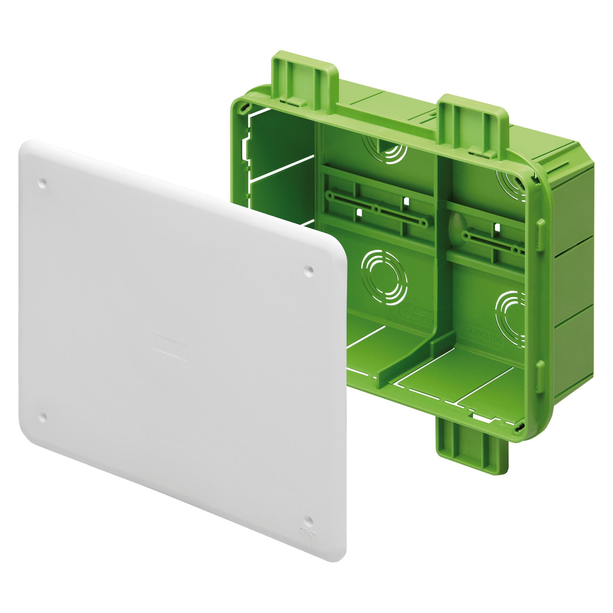 Gewiss - BTE.DERIV.ENCAS. 196X152X75 PT DIN GREEN