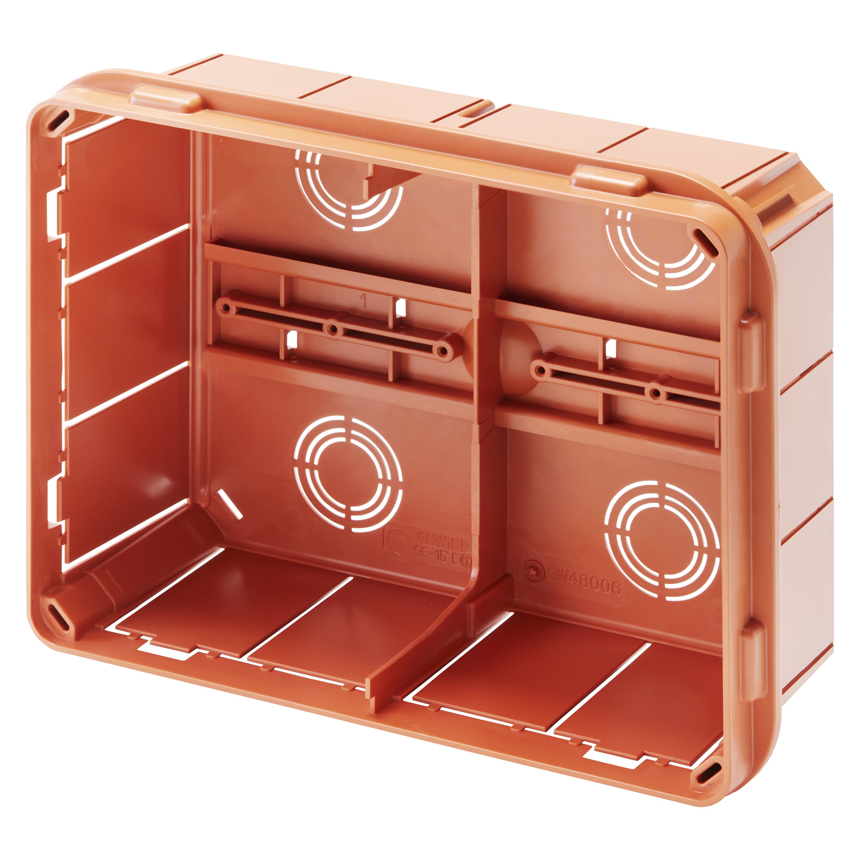 Gewiss - BACK BOX FLUSH M. DIN R.BRICK 392X152X75