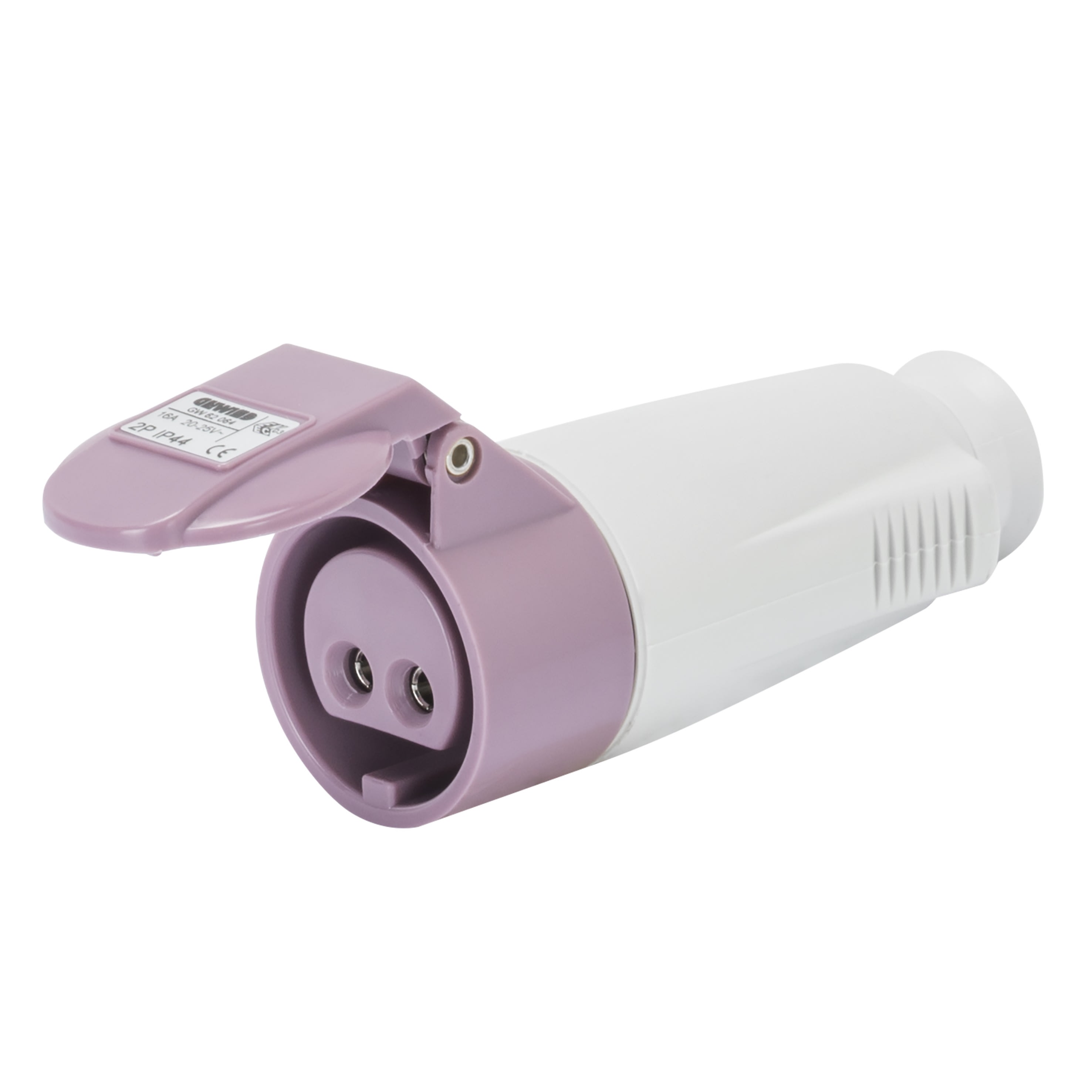 Gewiss - PRISE MOBILE DROITE - IP44 - 3P 32A 20-25V 50-60HZ - VIOLET - S.R. - CÂBLAGE VI