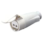 Gewiss - PRISE MOBILE DROITE - IP44 - 3P 32A 40-50V 50-60HZ - BL - 12H - CÂBLAGE VIS - G