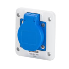 Gewiss - PRISE 2P+T SCHUKO IP54 + PLASTRON 85X75