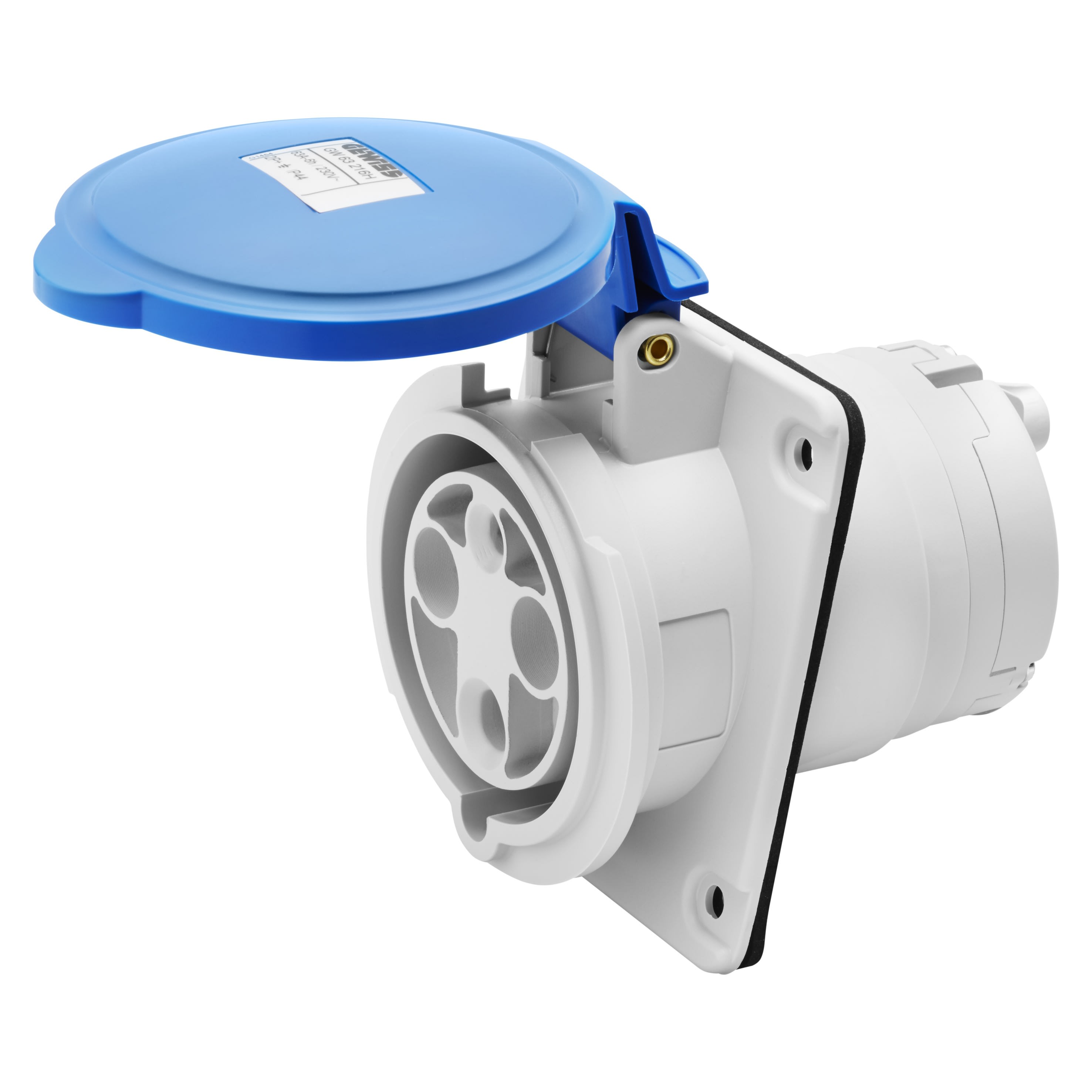 Gewiss - SOCLE PC 10° HP IP44 3P+N+T 63A 230V 9H