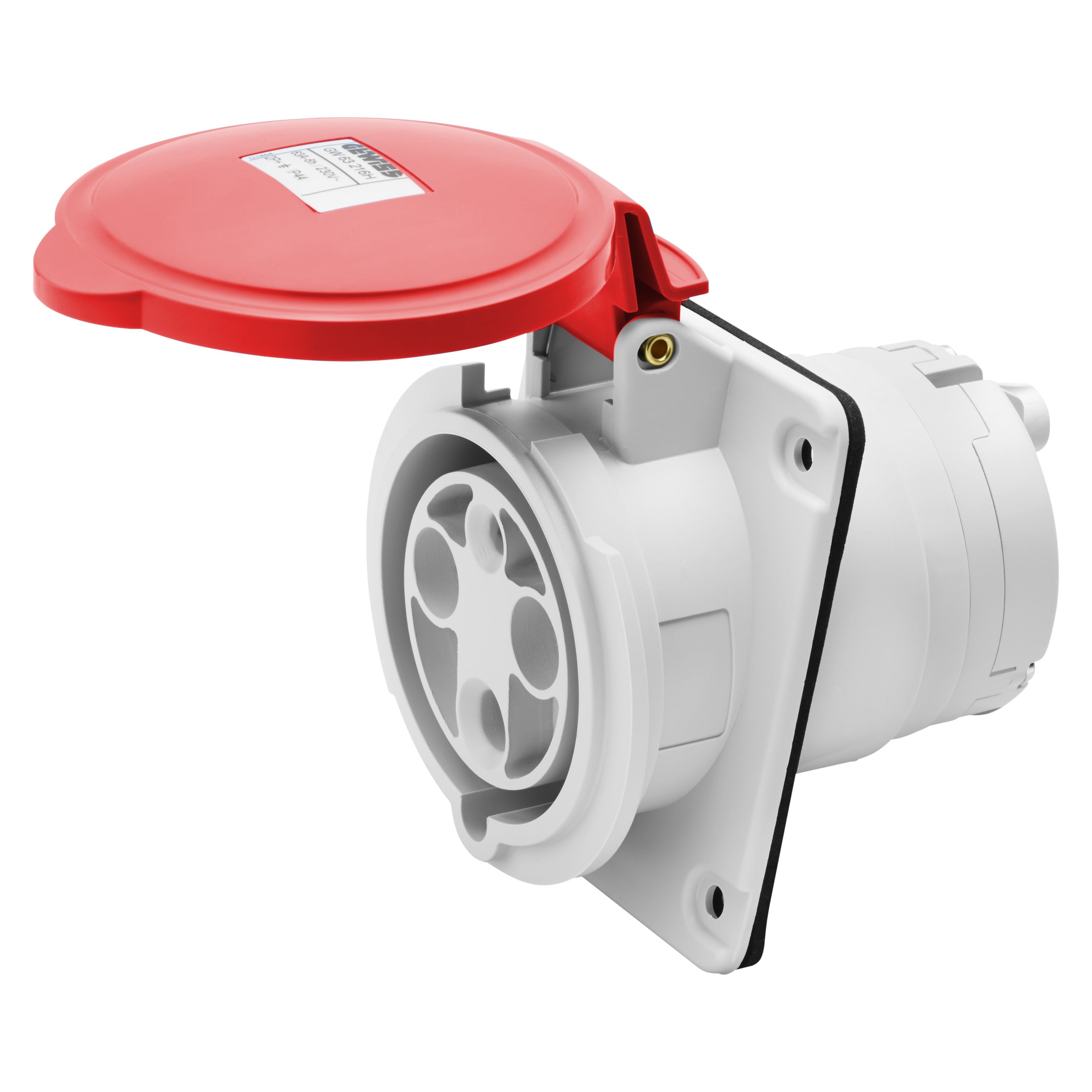Gewiss - SOCLE PC 10° HP IP44 2P+T 63A 400V 9H