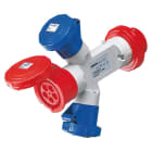 Gewiss - AD.ET.3P+N+T 16A 400V 2X2P+T/1X3P+N+T