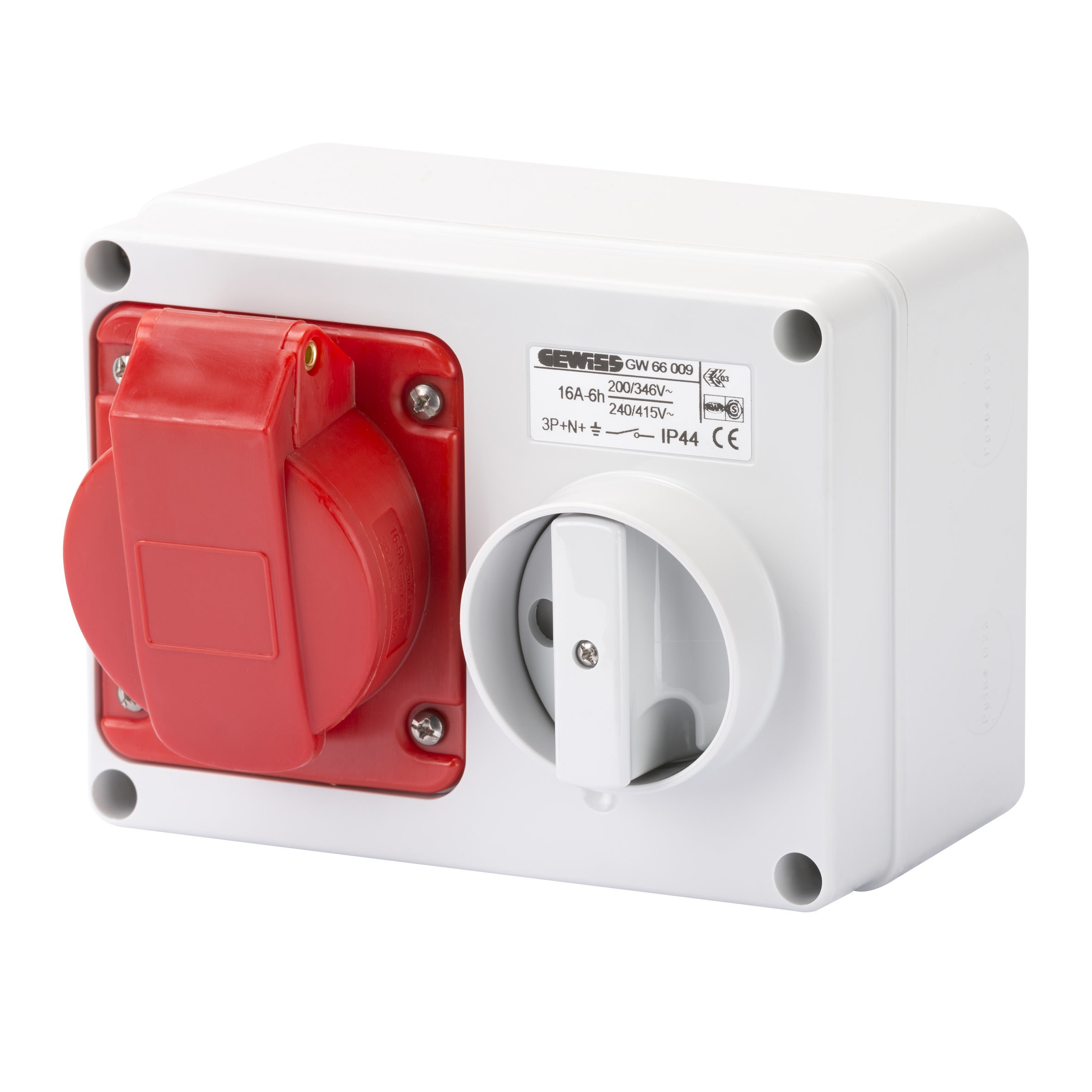 Gewiss - SOC.PR.VE.H.A.F.3P+N+T 16A 400V 6H SBF