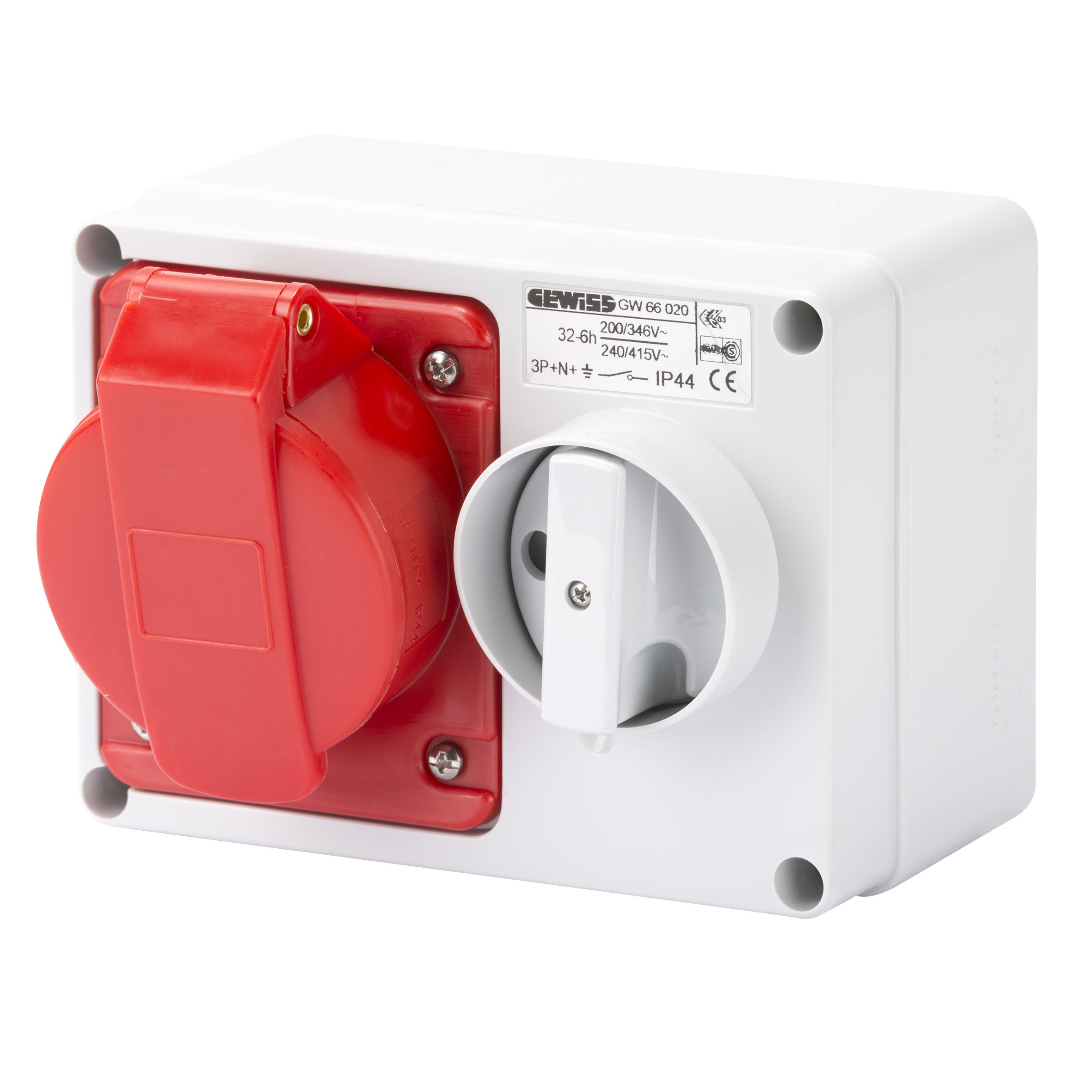 Gewiss - SOC.PR.VE.H.A.F.3P+N+T 32A 400V 6H SBF