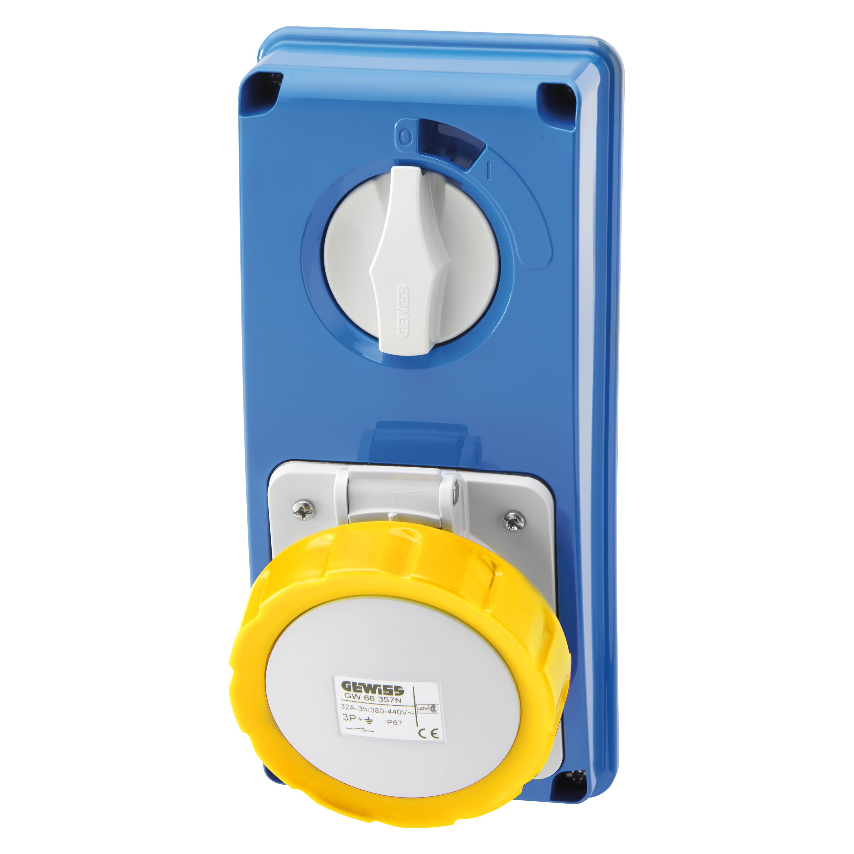 Gewiss - SOC.PR.VE.V.S.F.3P+N+T 32A110V4H SBFIP67 - GW66314N