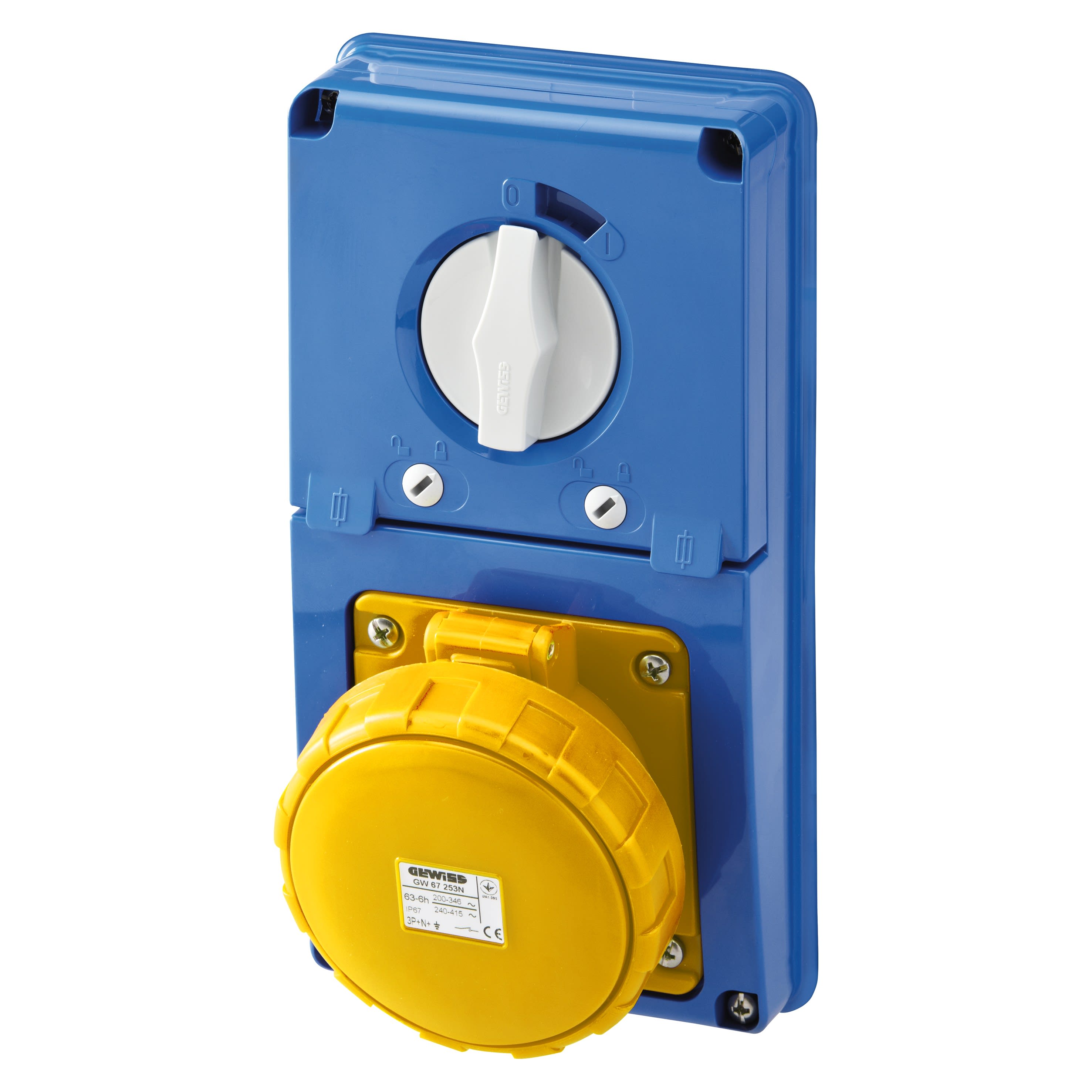 Gewiss - SOC.PR.VR.V.S.F.3P+T 63A 110V4H CBF IP67 - GW66346N