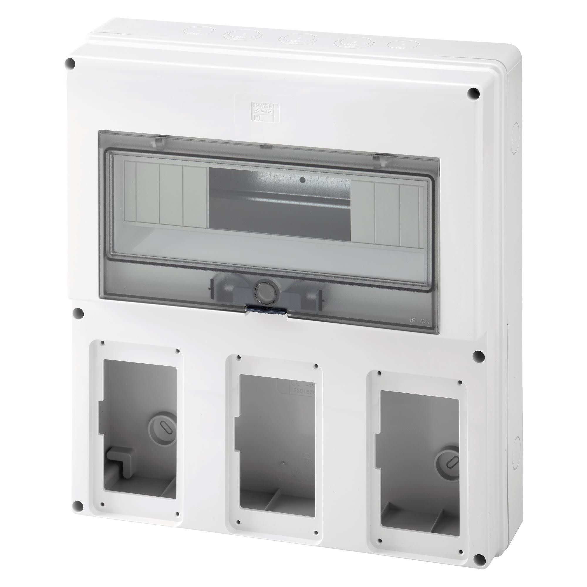 Gewiss - COFF.IP55 NON CABLE 3 PRISES VERT.COMBI.
