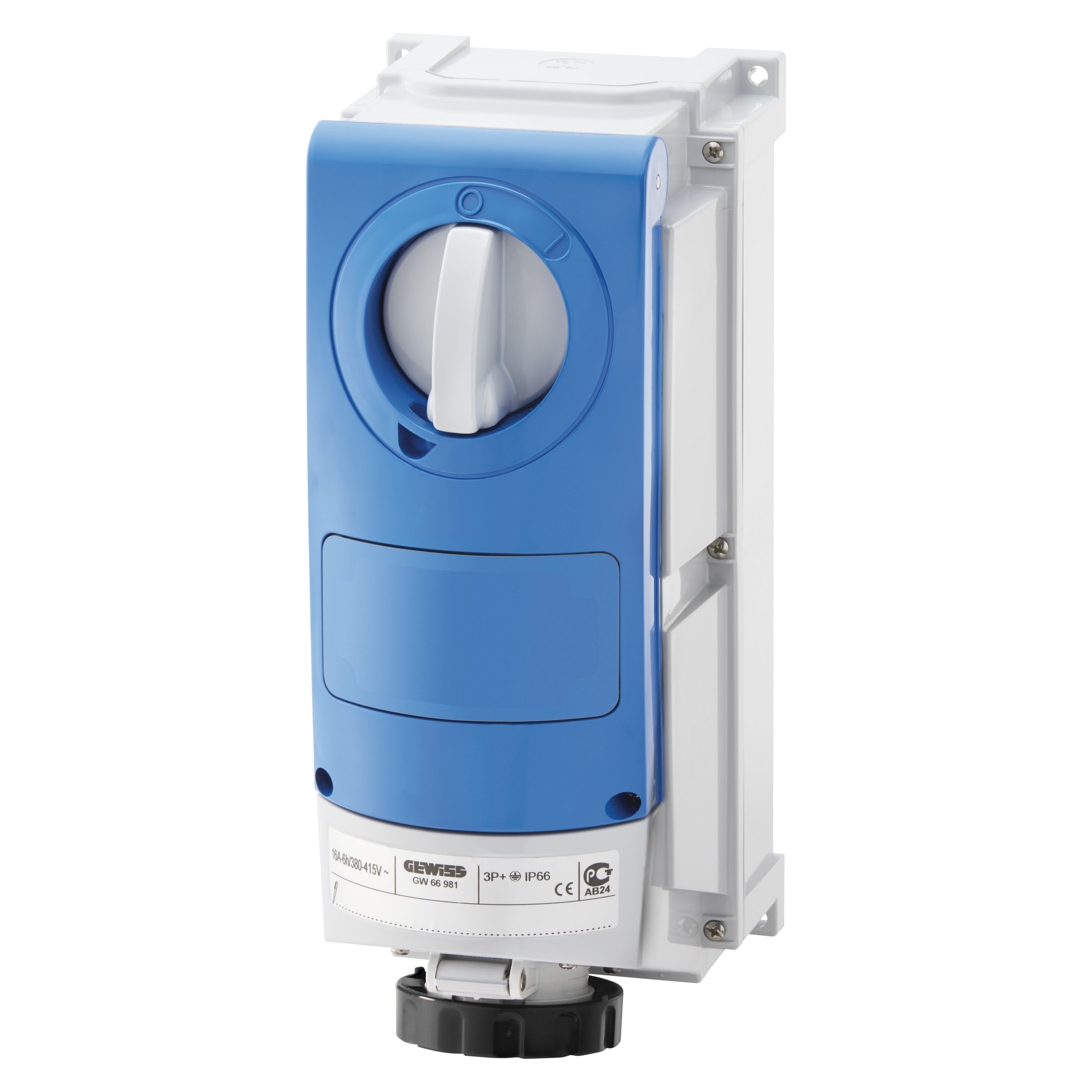 Gewiss - PRISE BL.IP66 A.F.3P+T 32A 500V 7H DIR