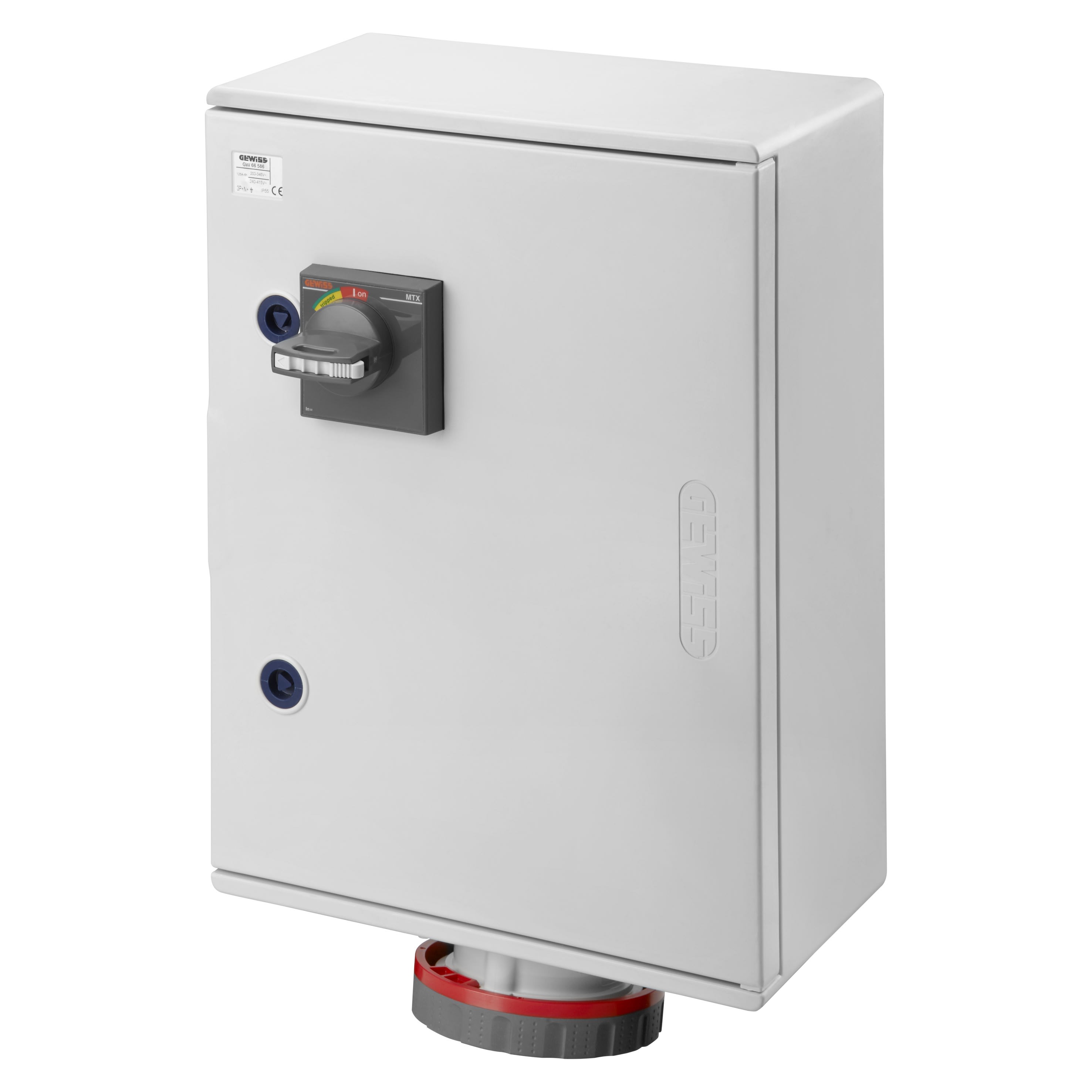 Gewiss - BLOQ.PR. FOND 3P+N+T 125A 380V 6H MTIP55