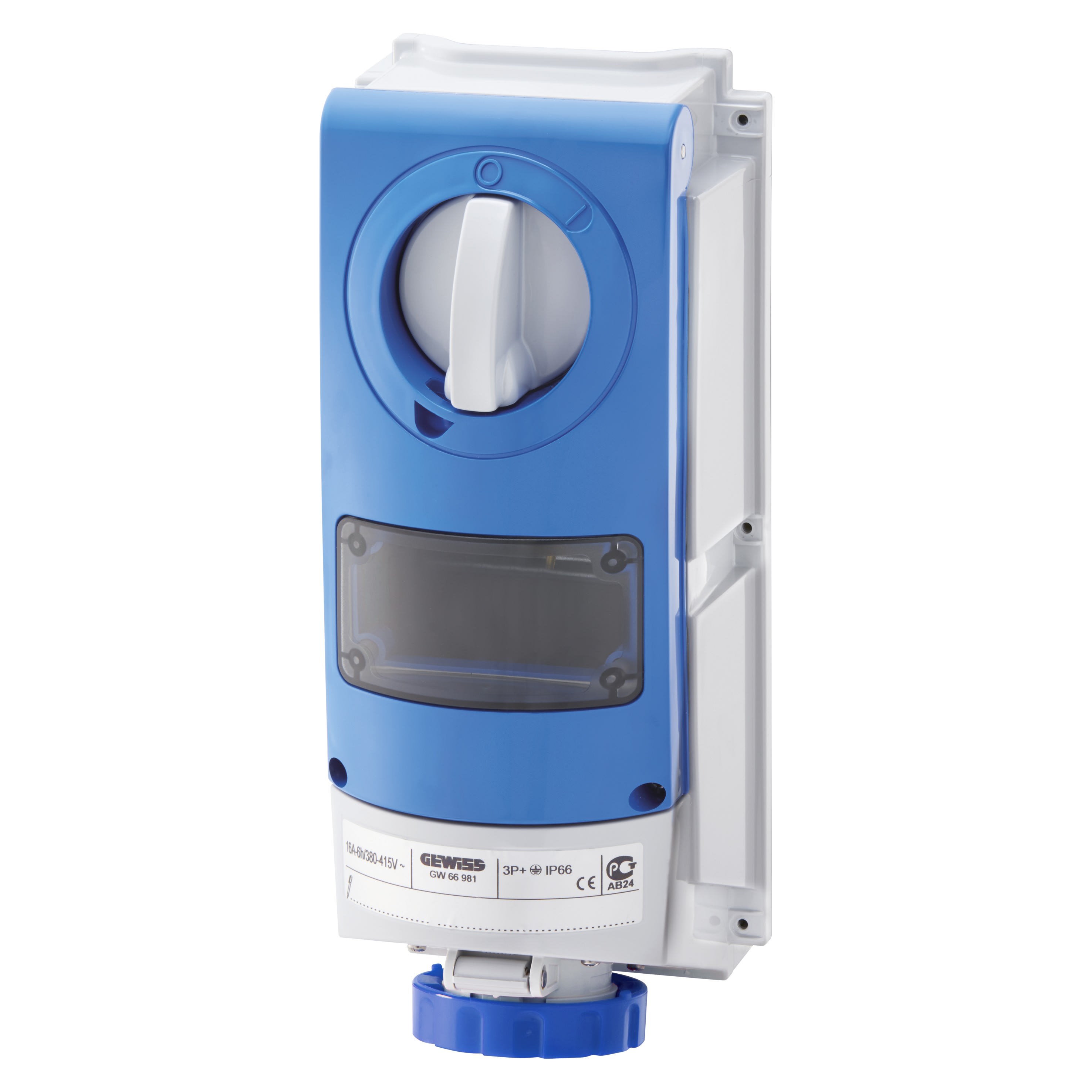 Gewiss - PRISE BL.IP66 S.F.3P+N+T 32A 230V 9H A.M