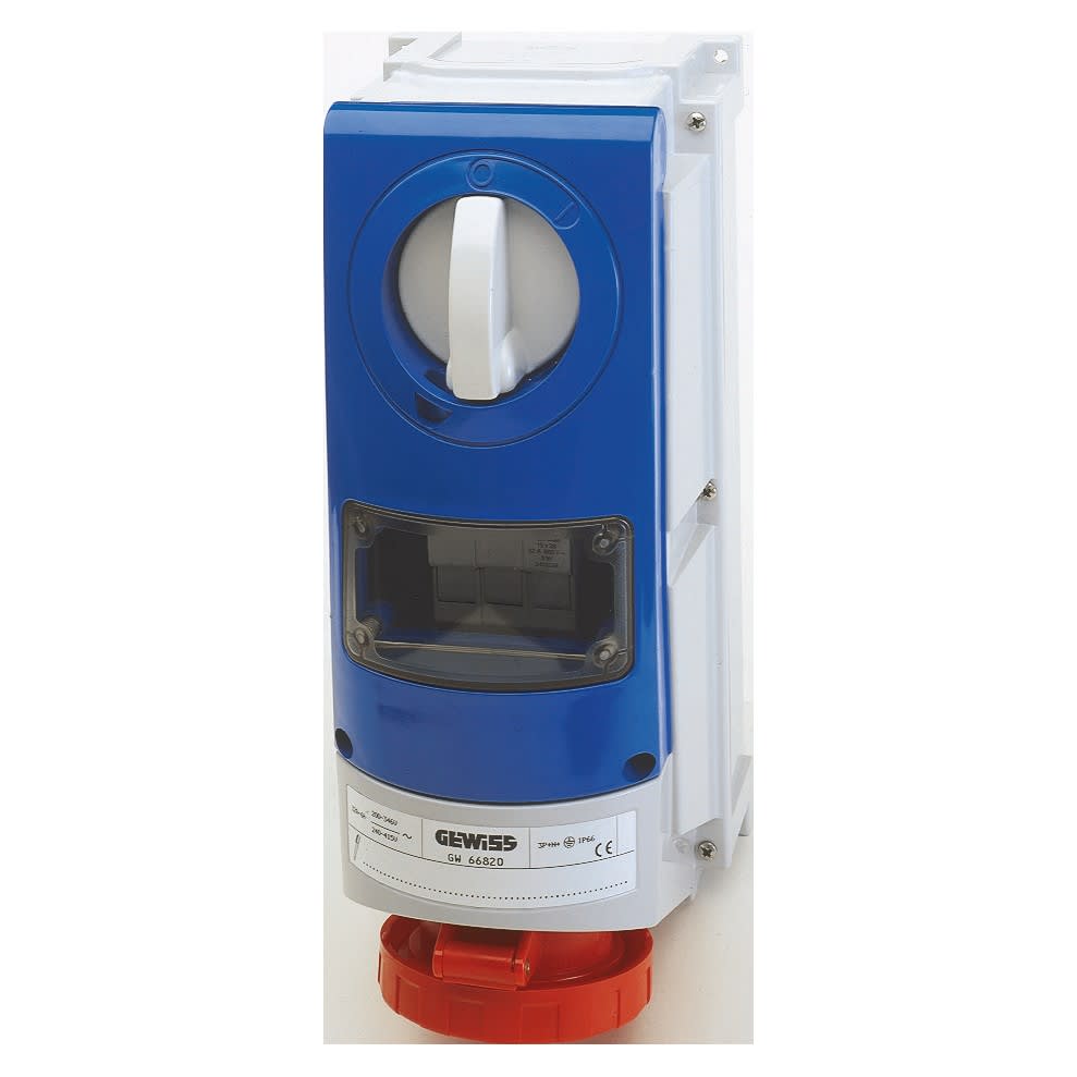 Gewiss - PRISE BL.IP66 A.F.2P+T 16A 400V 9H CBF - GW66957