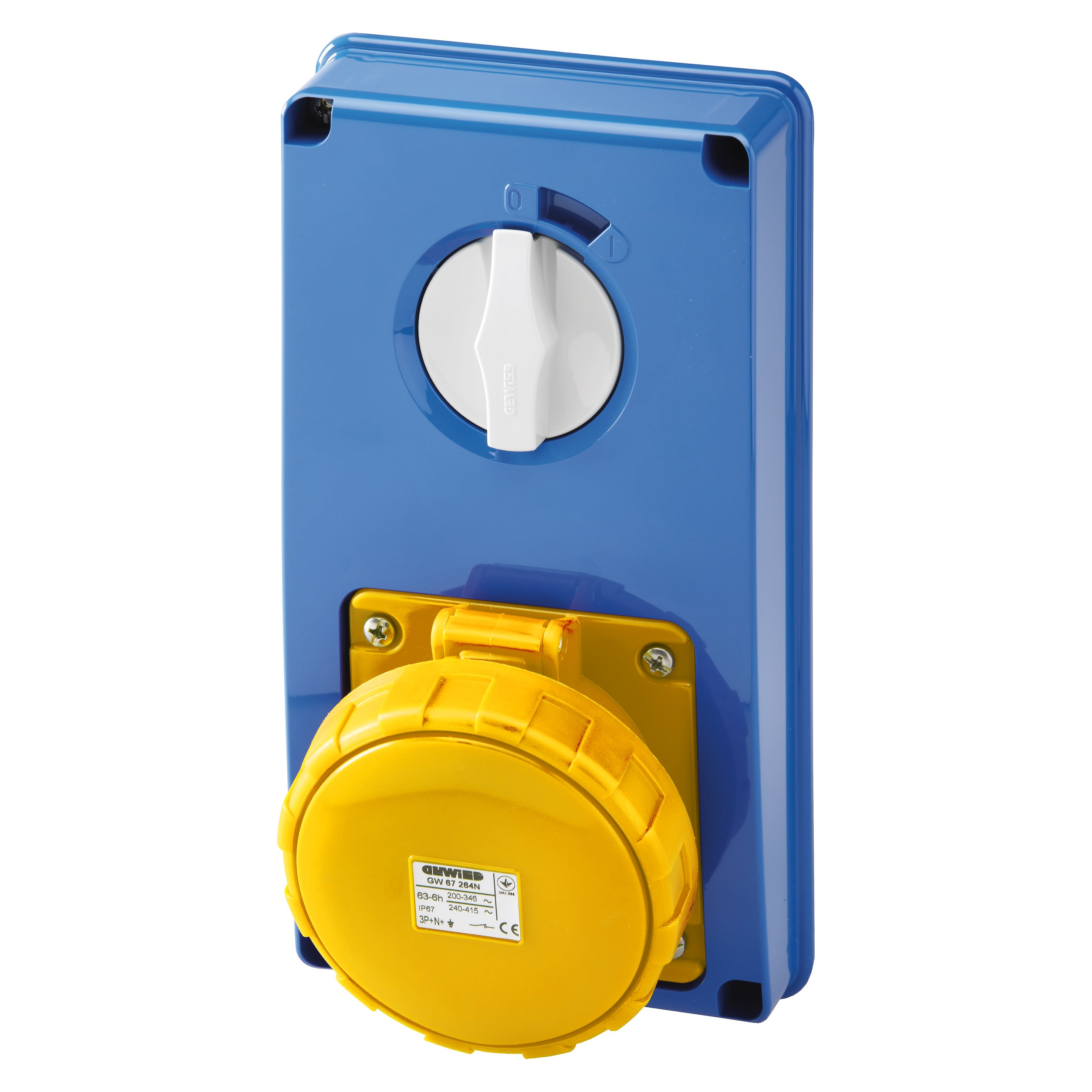 Gewiss - SOC.PR.VE.V.S.F.3P+N+T 63A110V4H SBFIP67 - GW67358N