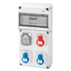 Gewiss - Q-DIN 10 ASD:3PR.IEC309, 1PR.DOM. IP44