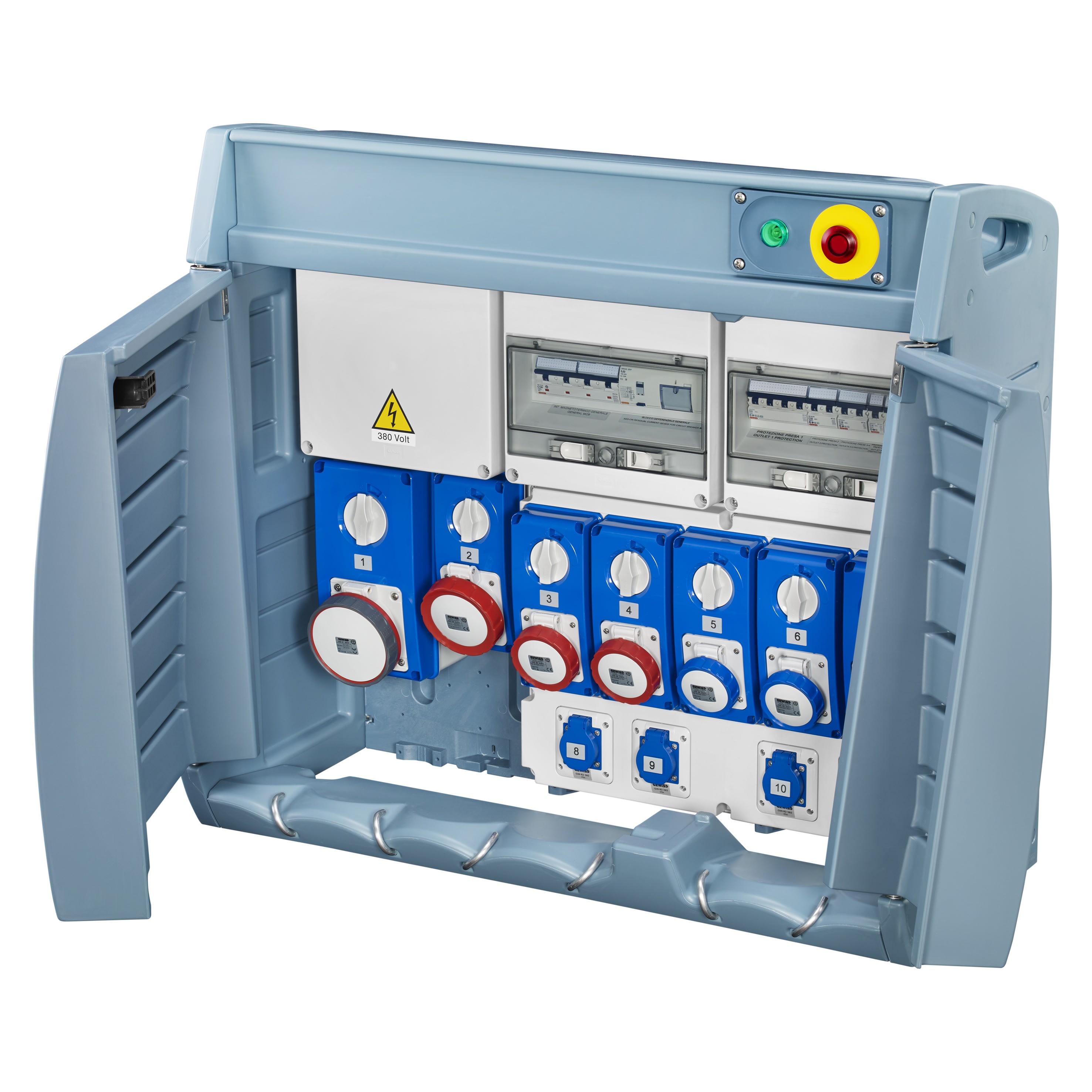 Gewiss - Q-BOX 6ASC BO 7x2P/3P/3P+N+T16A/32/63A