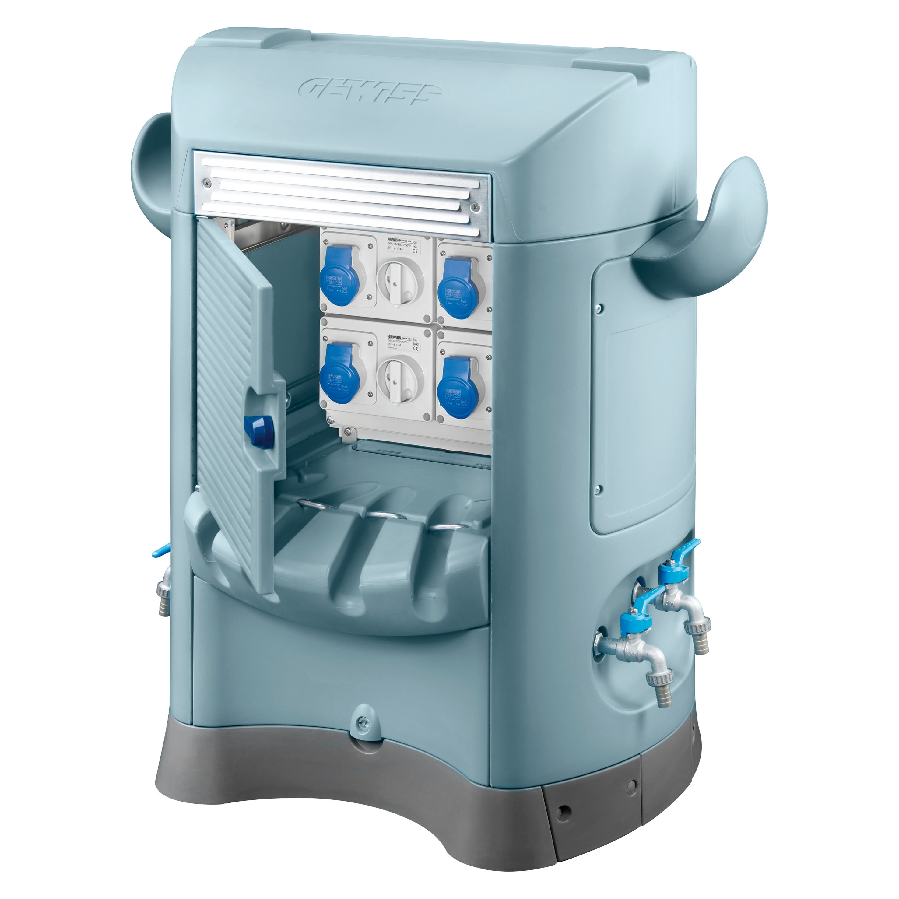 Gewiss - QMC125B 4 2P+T 16A IP44 BLEU CLAIRE
