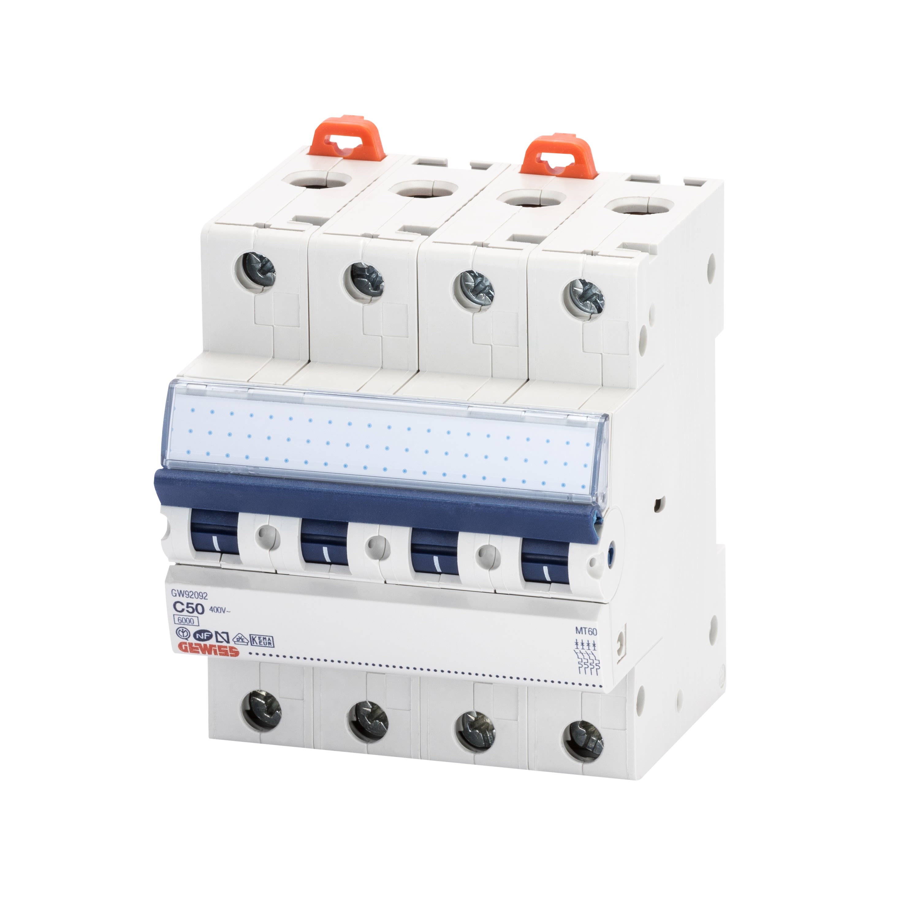 Gewiss - DISJONCTEUR MAGNETO-THERM.4P C50 6KA 4M