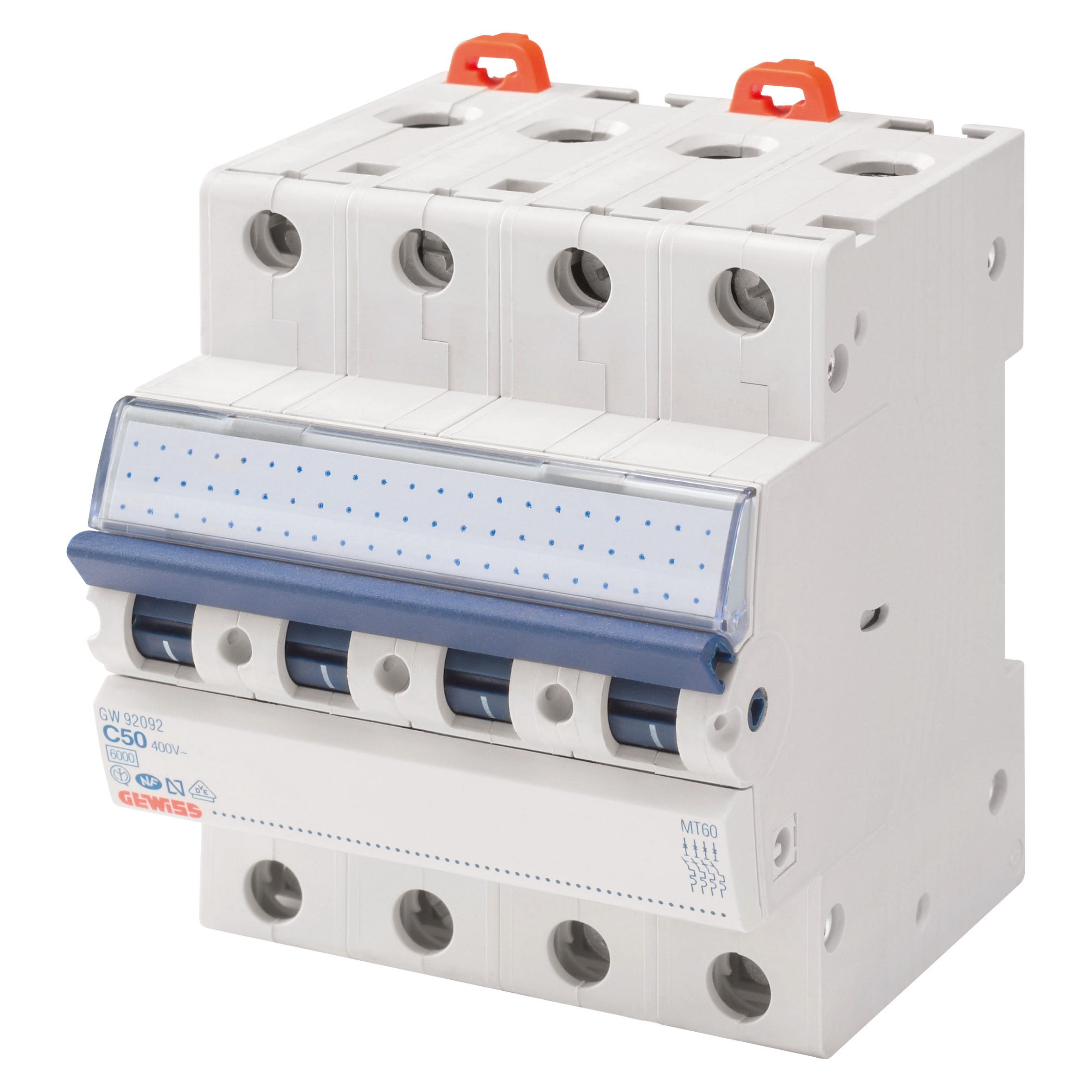 Gewiss - DISJONCTEUR MAGNETO-THERM.4P B16 6KA 4M