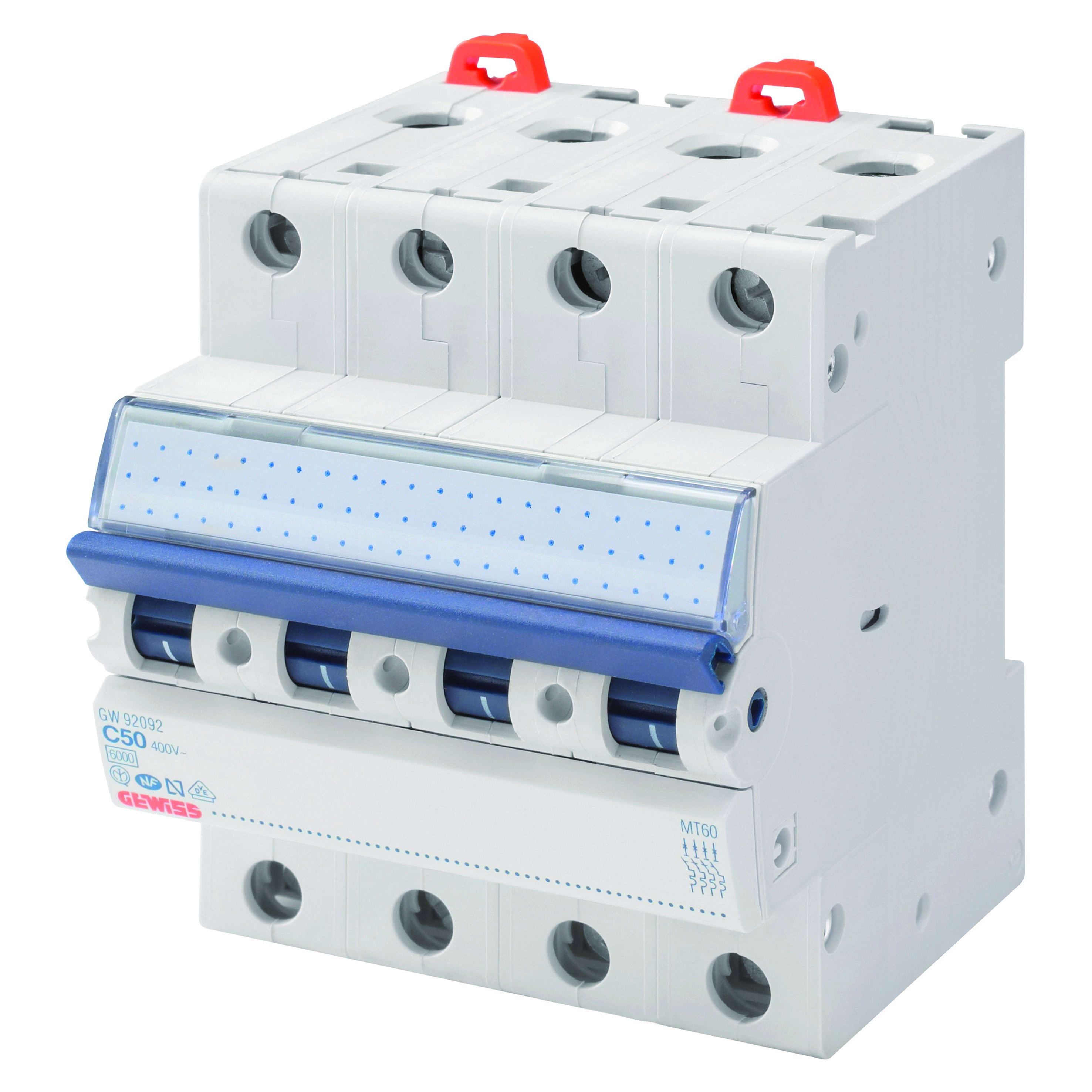 Gewiss - DISJONCTEUR MAGNETO-THERM.4P D10 10KA 4M - GW92786