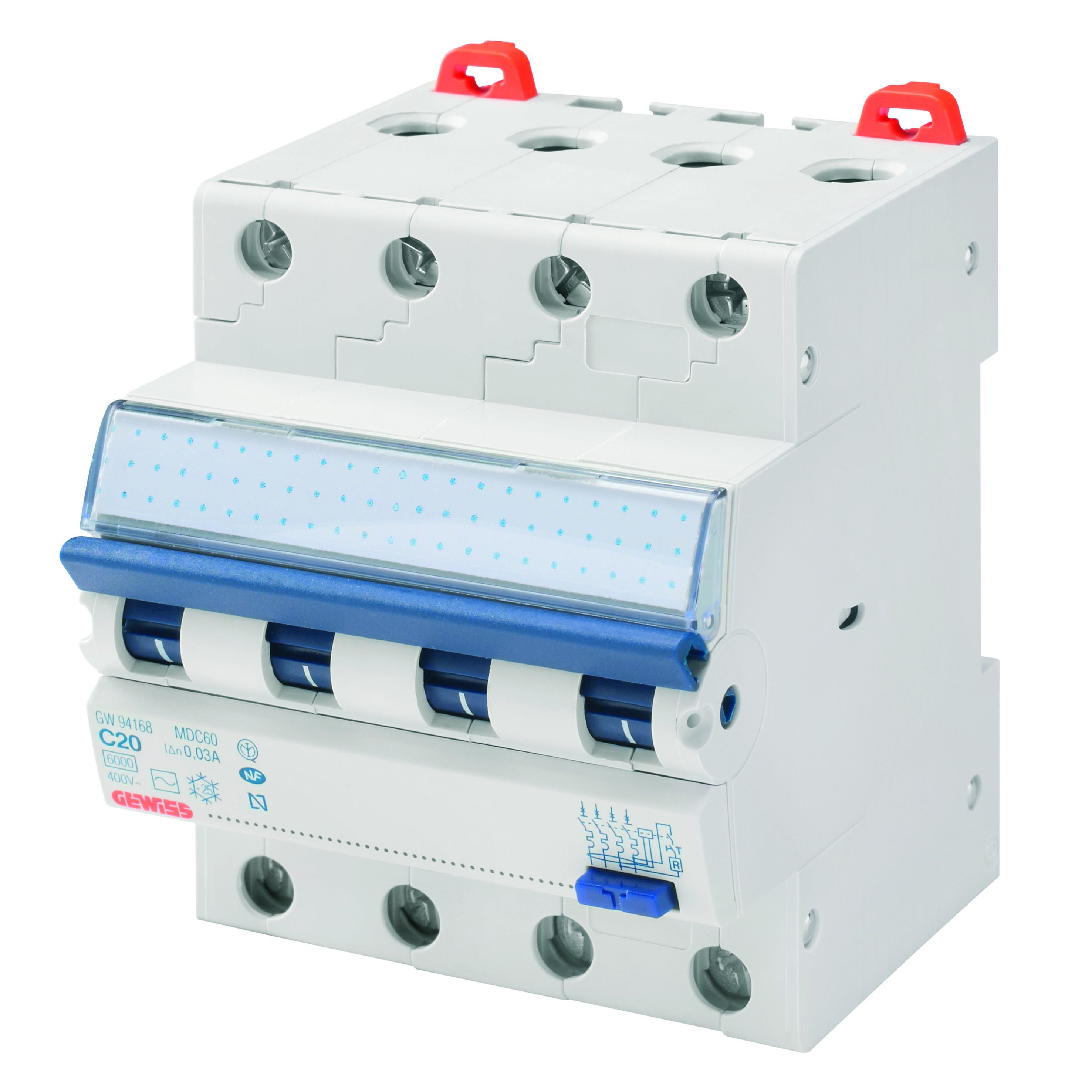 Gewiss - DISJ.MAG.DIF.C.4P C32 4,5KA AC/0,3 4M