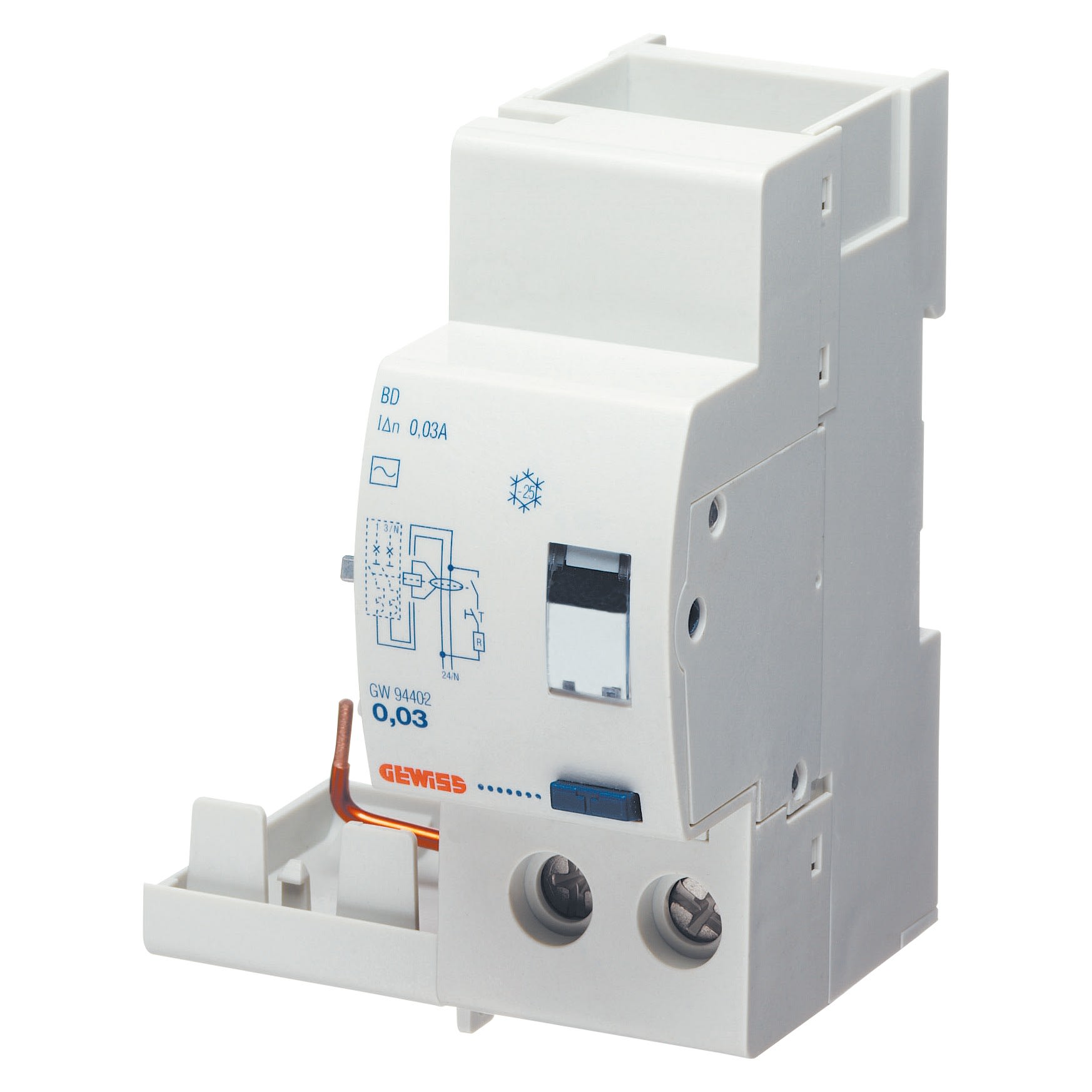 Gewiss - BLOC DIFF.2P IN<63A AIR/0,03 2M