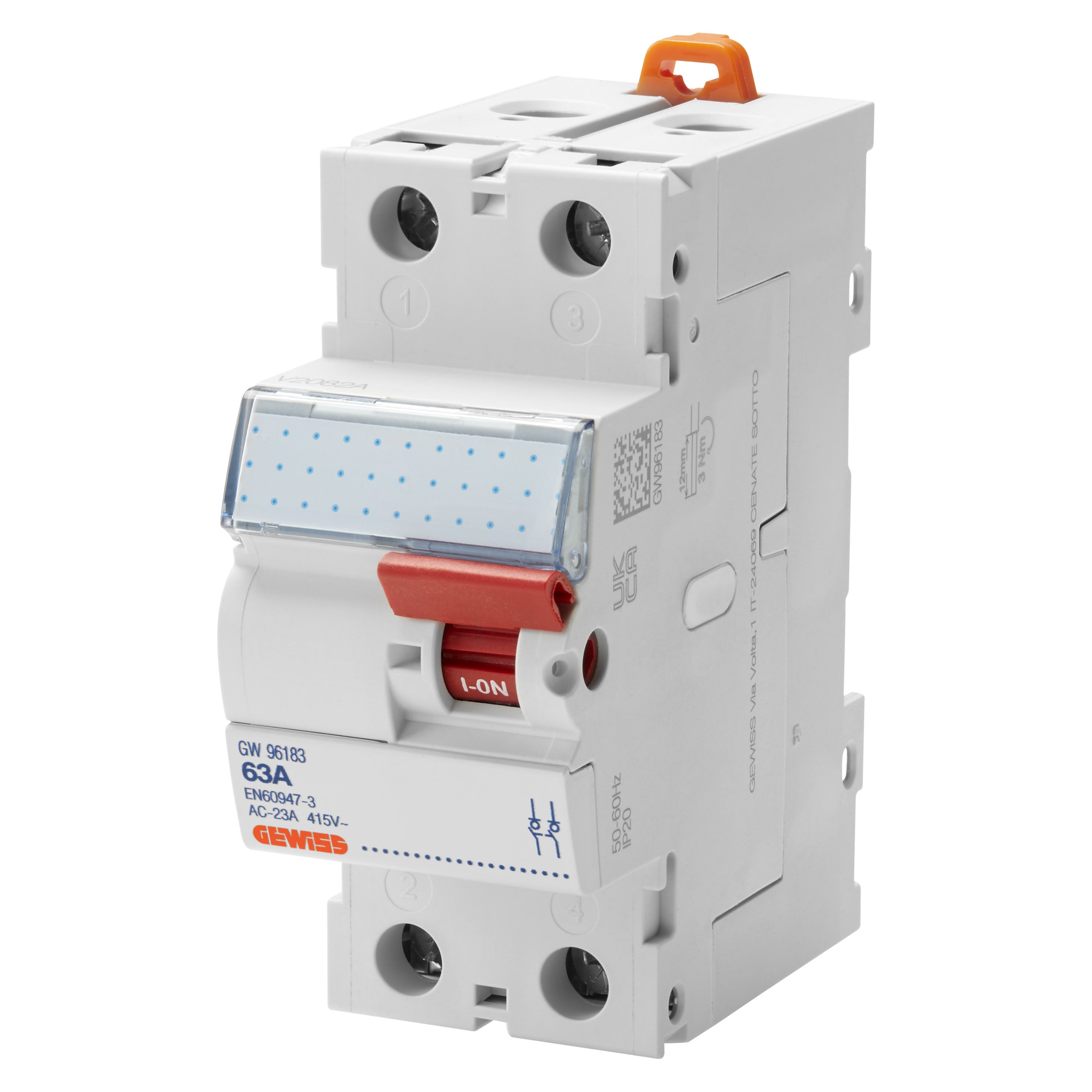 Gewiss - INTER-SECTIONNEUR MOD. ACC. 2P 63A