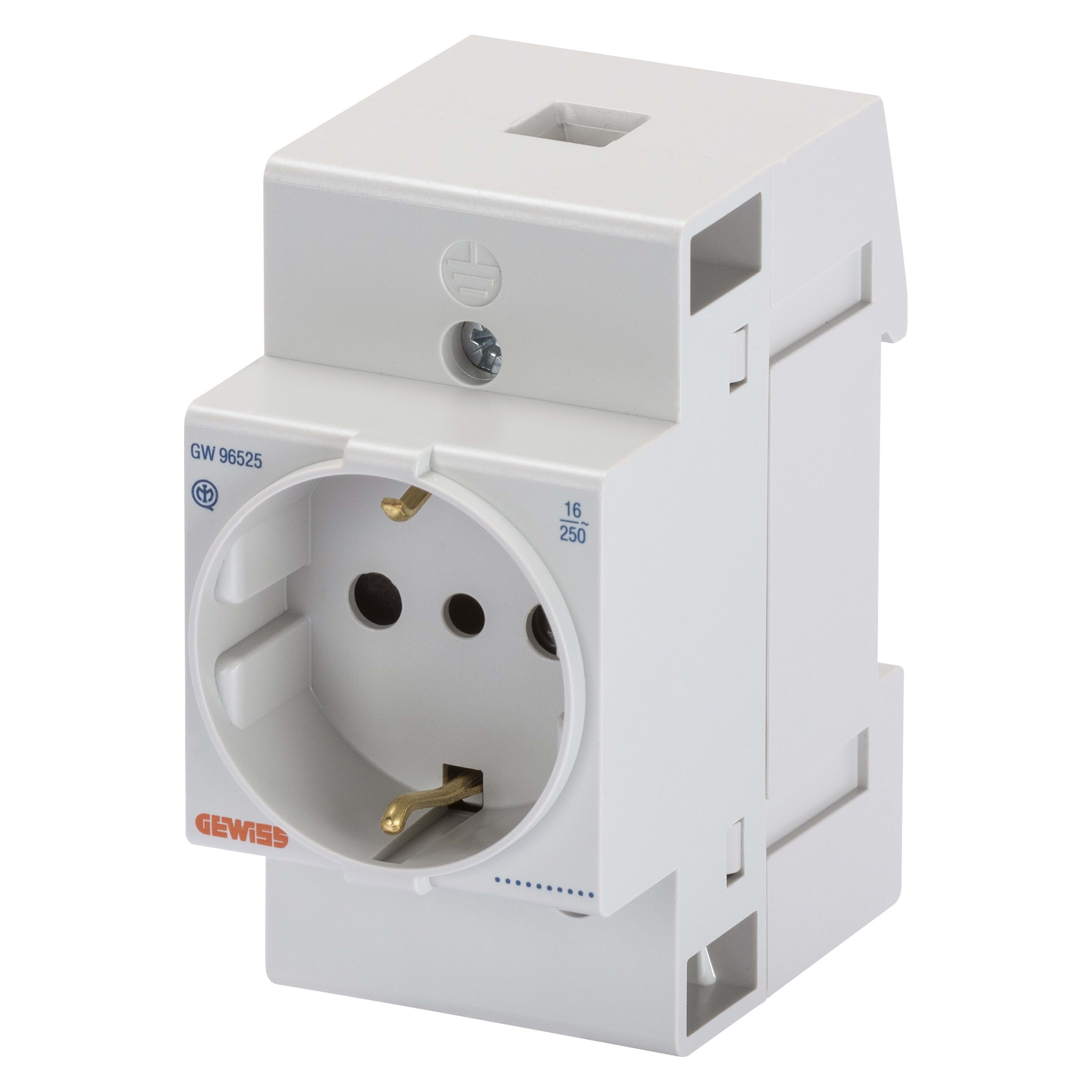 Gewiss - PRISE MOD. 2P+T 16 DIN STD IT/DE 2,5M - GW96525